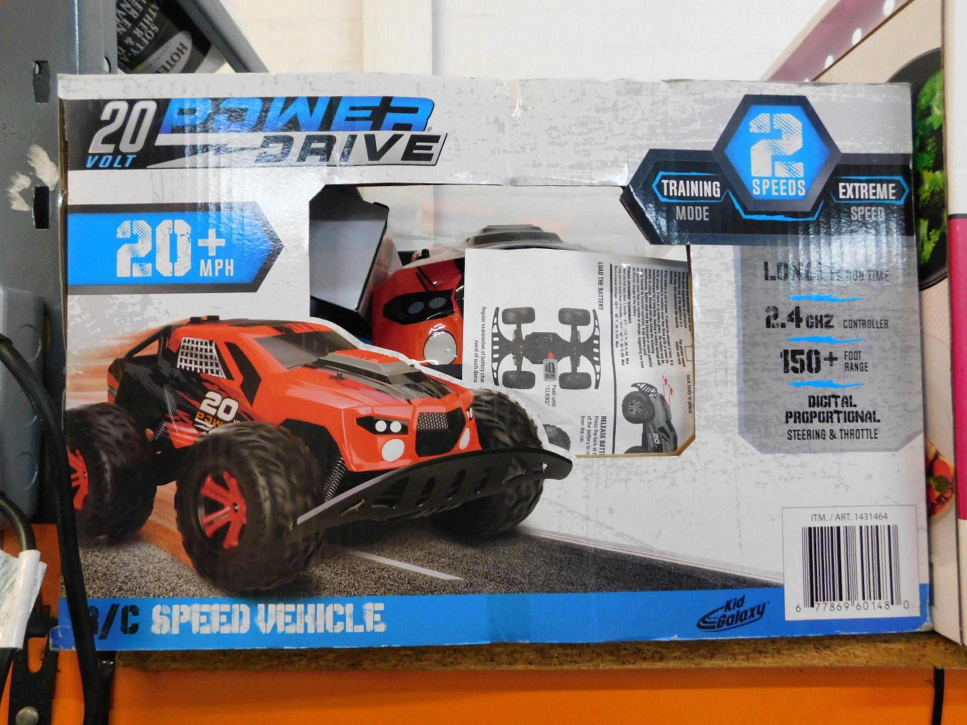1 BOXED POWER DRIVE REMOTE CONTROL MONSTER TRUCK RRP Â£89.99