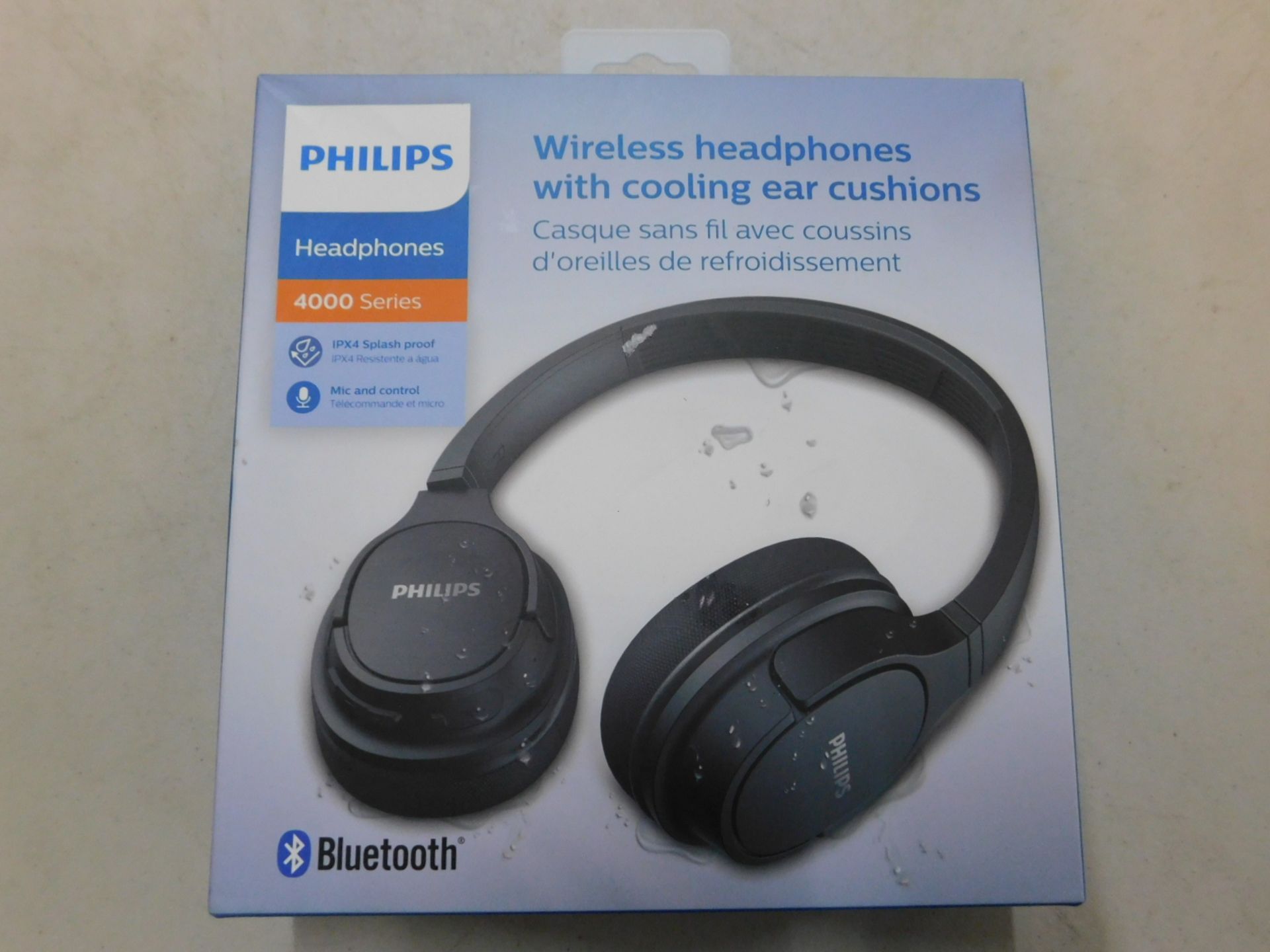 1 BOXED PHILIPS WIRELESS HEADPHONES 4000 SERIES RRP $49.99