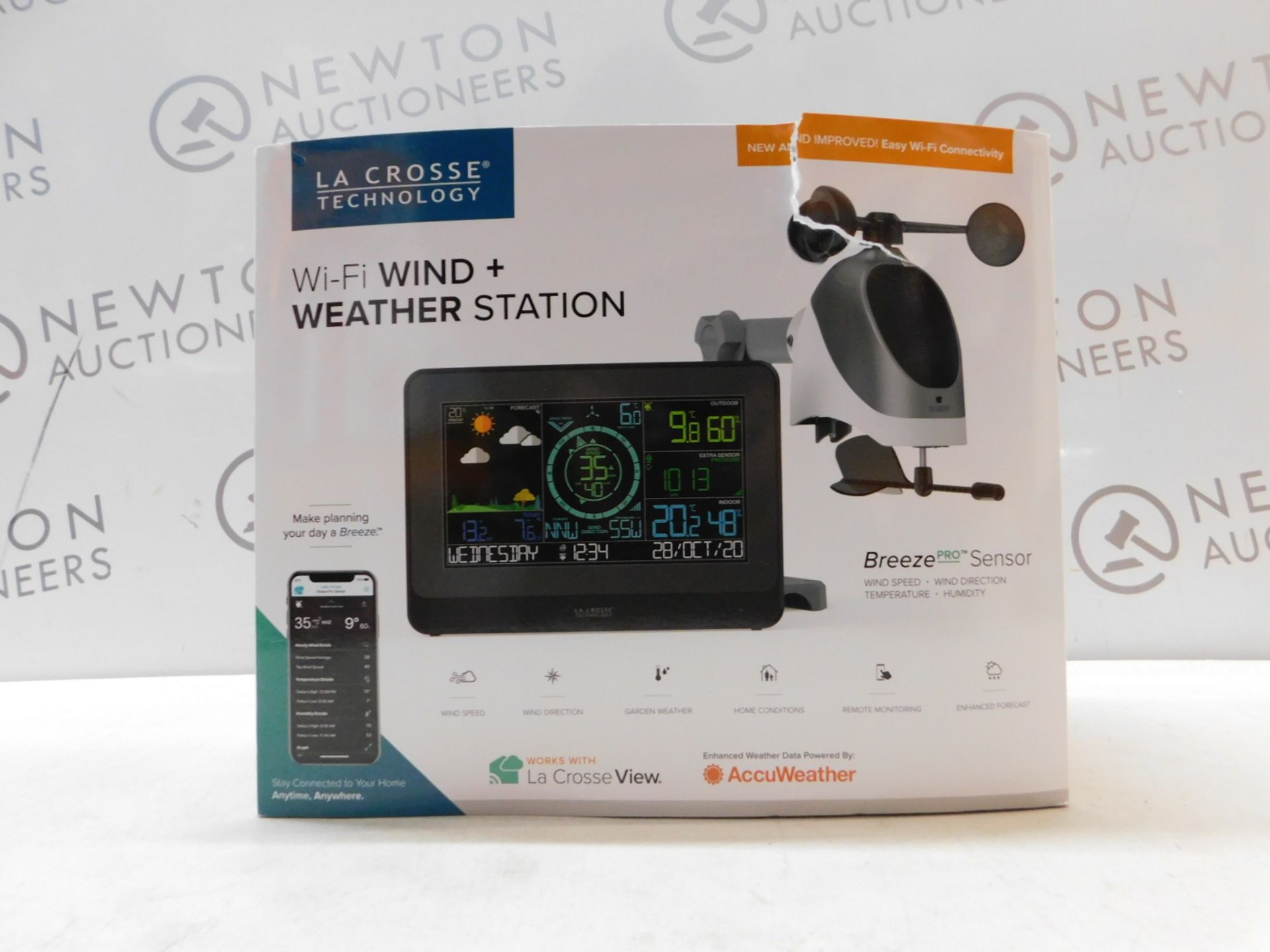 1 BOXED LA CROSSE TECHNOLOGY WIRELESS WIND & WEATHER STATION RRP Â£129