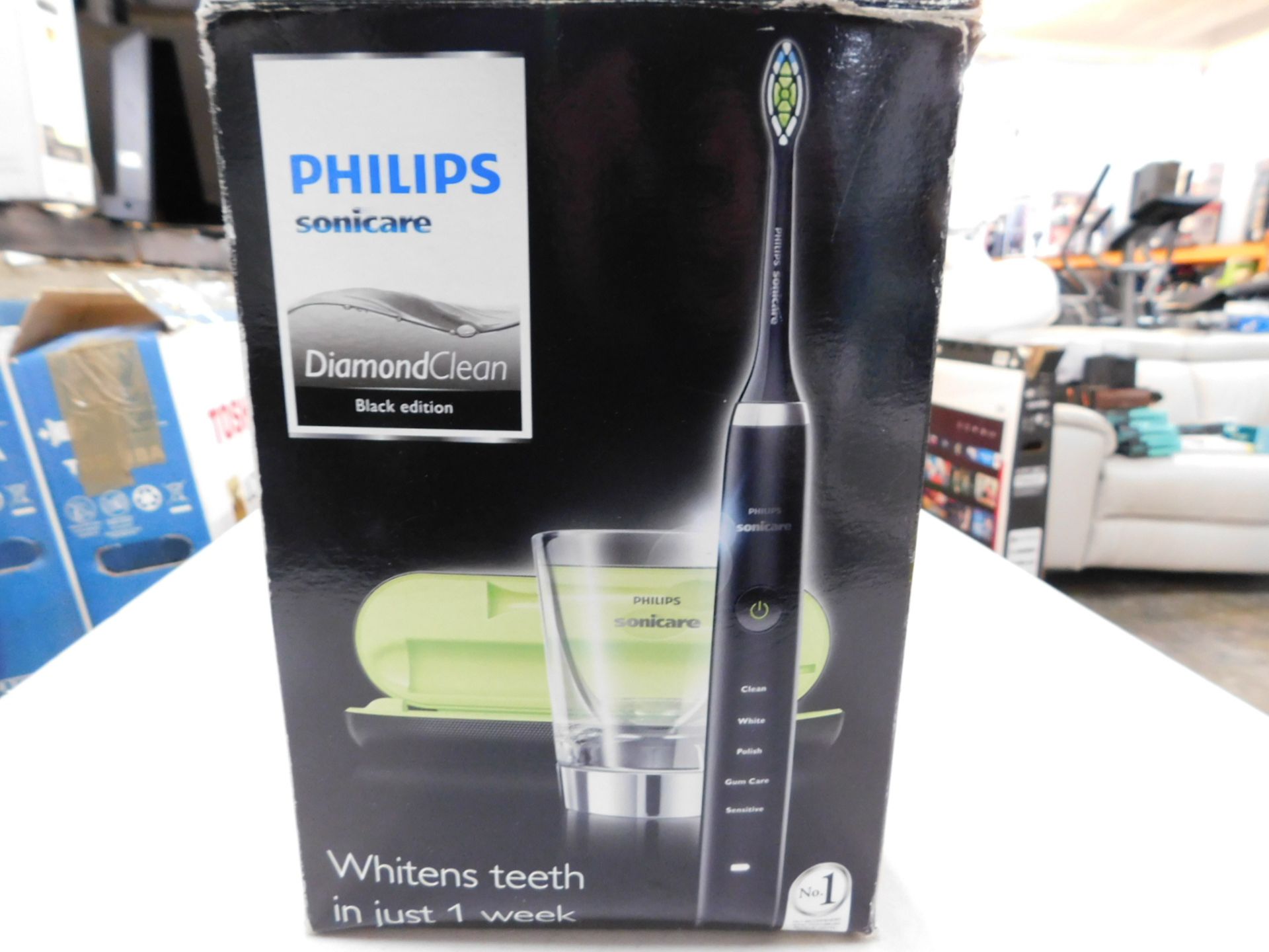 1 BOXED PHILIPS SONICARE DIAMOND CLEAN BLACK EDITION ELECTRIC TOOTHBRUSH RRP Â£199