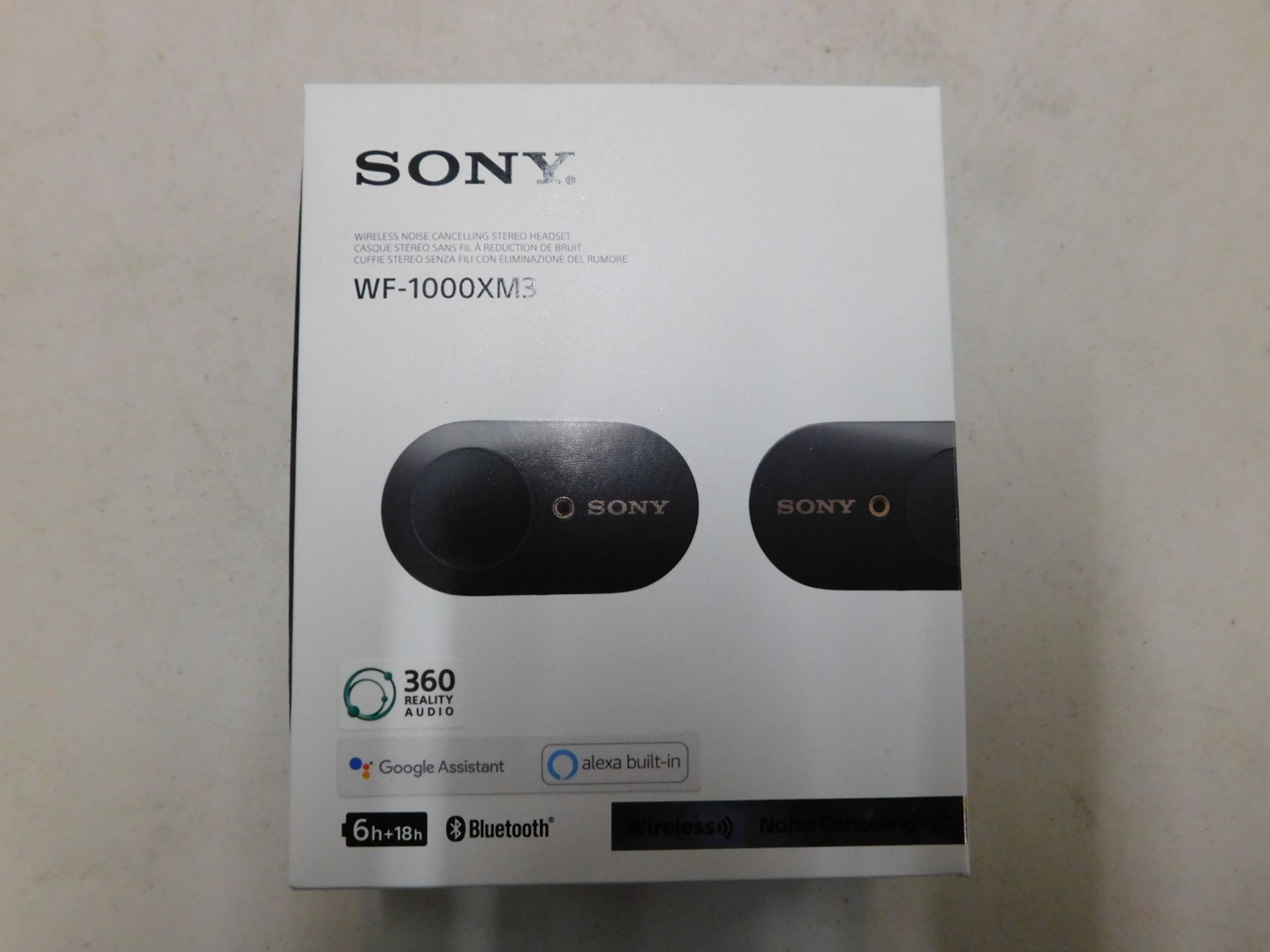 1 BOXED SONY EAR BUDS MODEL WF-1000XM3 RRP Â£229.99