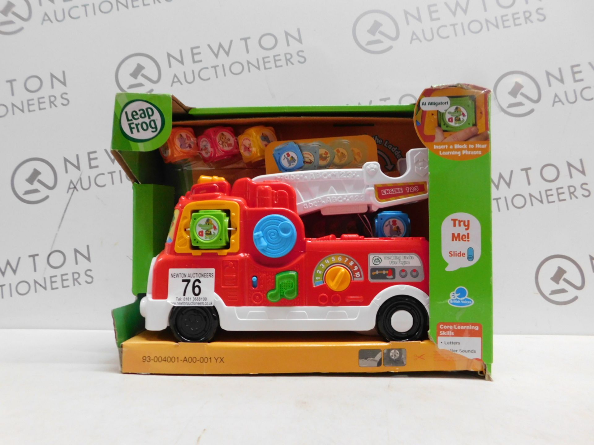 1 BOXED LEAPFROG TUMBLING BLOCKS FIRE ENGINE RRP Â£29