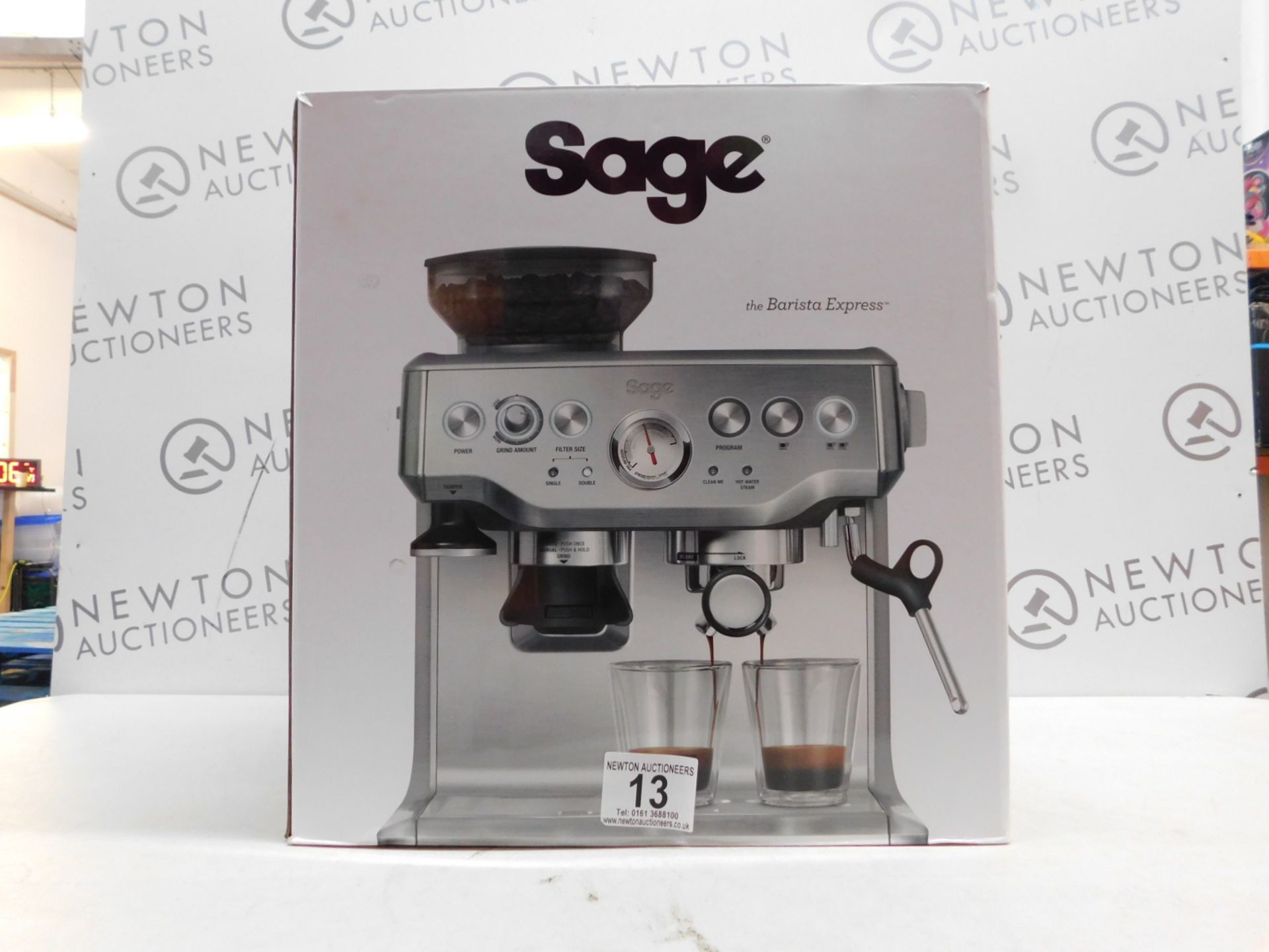 1 BOXED SAGE BARISTA EXPRESS BES875UK BEAN TO CUP COFFEE MACHINE RRP Â£549.99