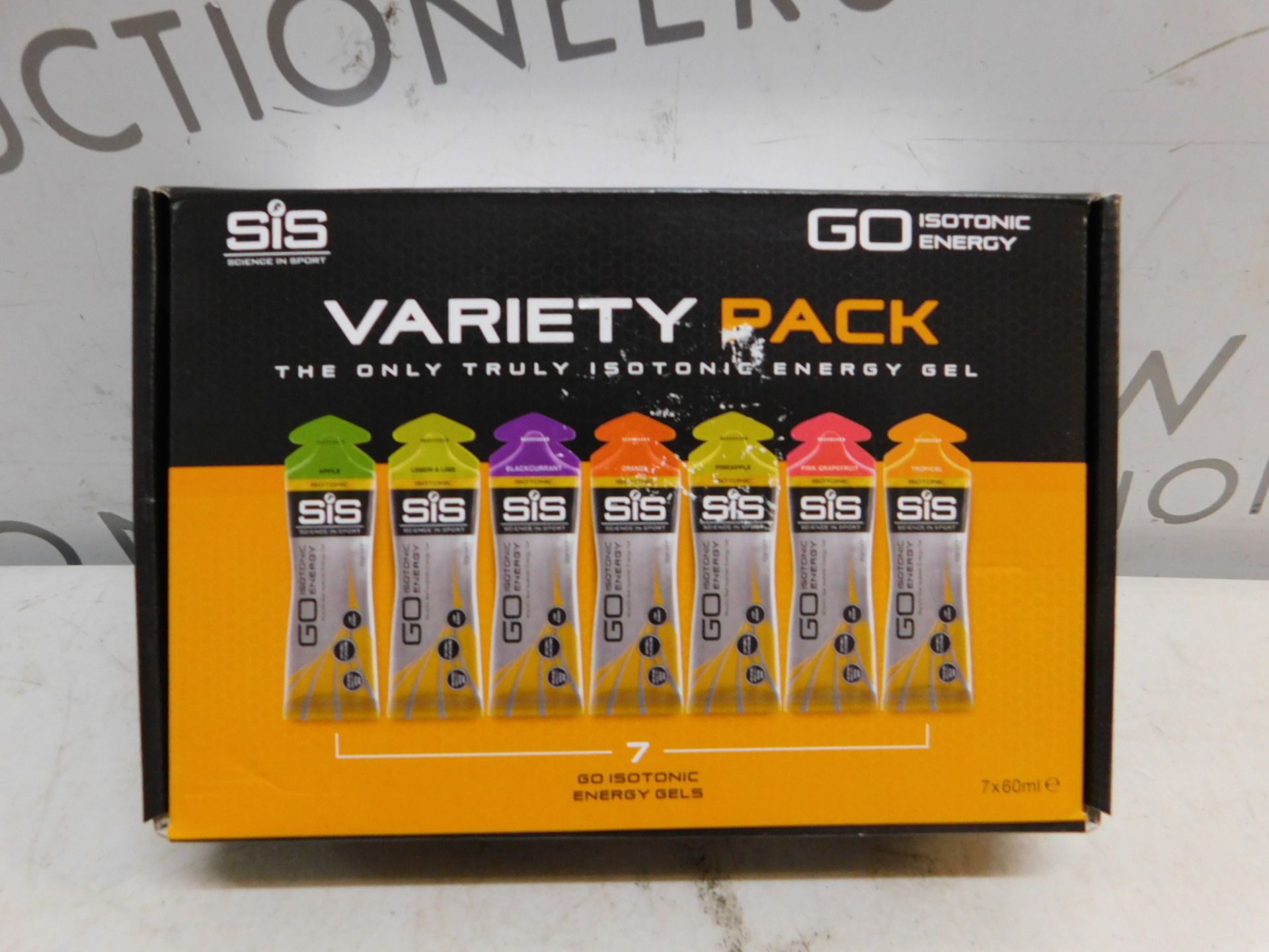 1 BOXED PACK OF 7 SIS ISOTONIC ENERGY GELS RRP Â£12.99