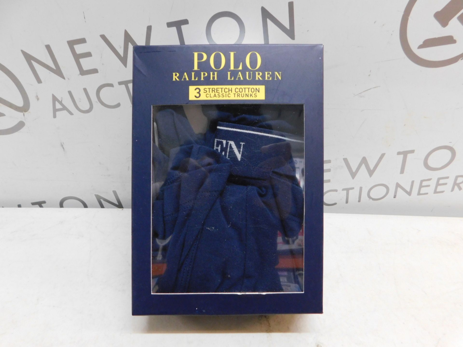 1 BOXED POLO RALPH LAUREN 3PC STRETCH COTTON CLASSIC TRUNKS SIZE S RRP Â£39.99