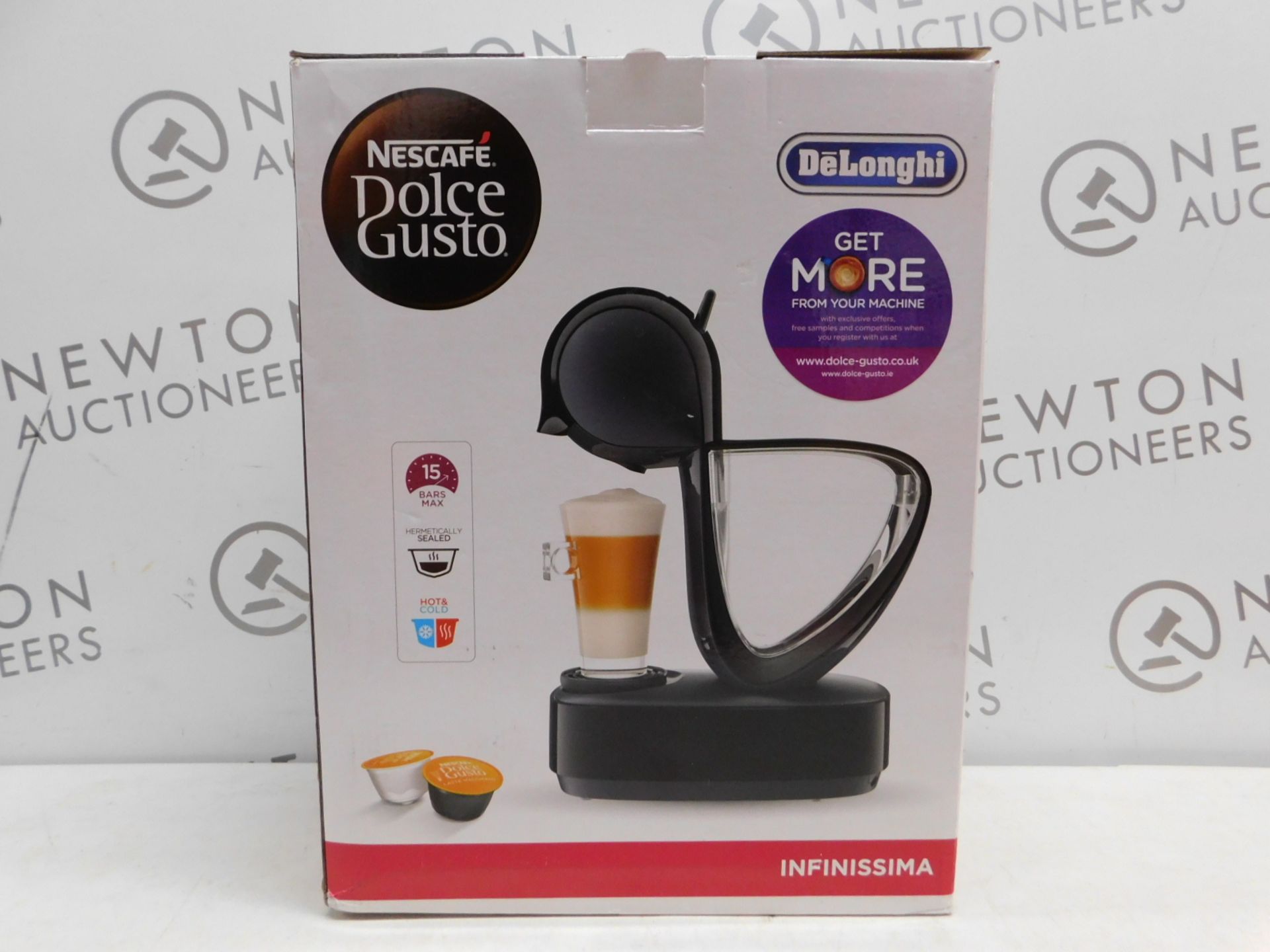 1 BOXED NESCAFE DOLCE GUSTO INFINISSIMA AUTOMATIC COFFEE POD MACHINE BY DELONGHI RRP Â£114.99