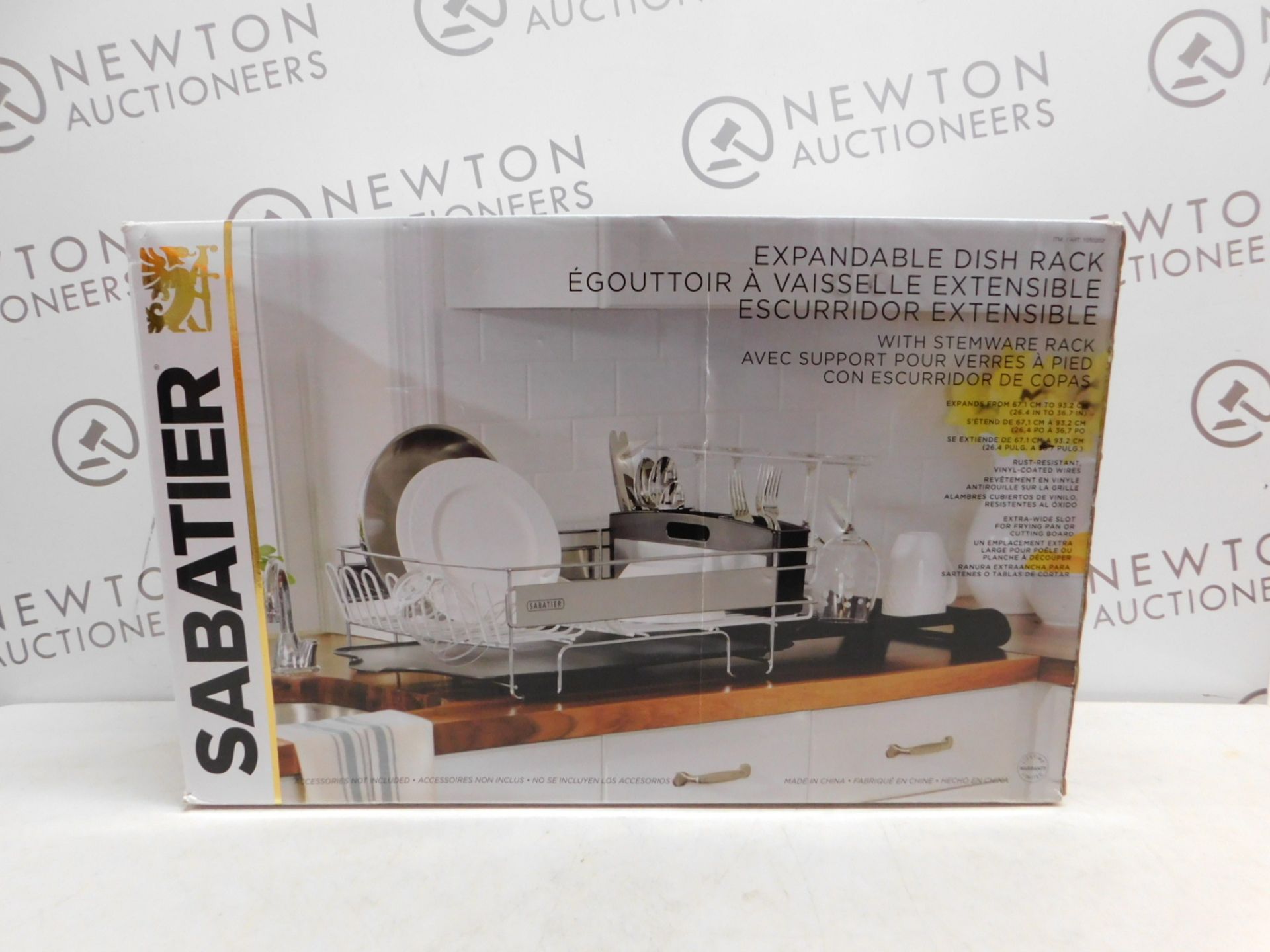 1 BOXED SABATIER EXPANDABLE DISH RACK RRP Â£44.99