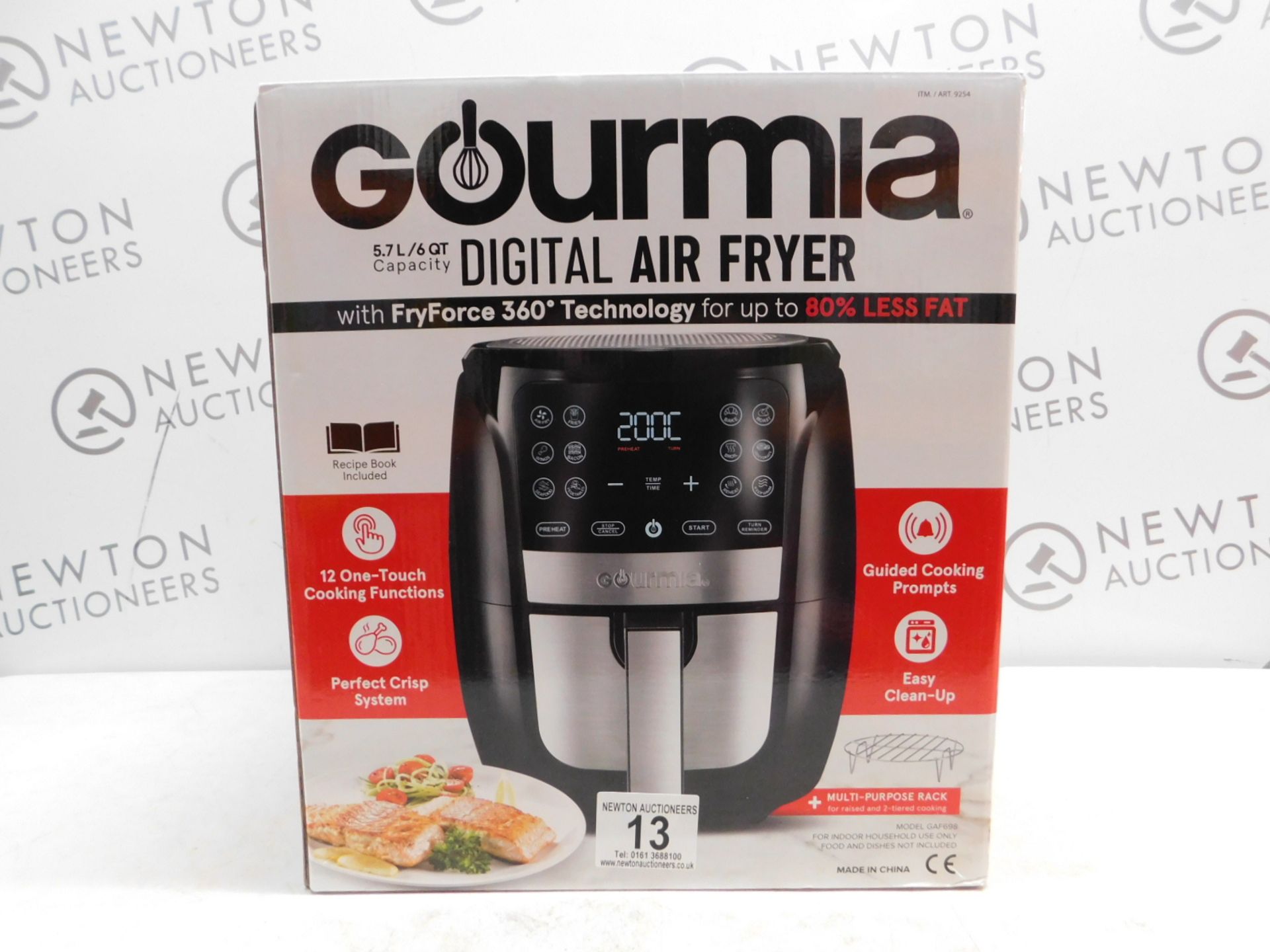 1 BOXED GOURMIA DIGITAL AIR FRYER 5.7L RRP Â£89.99