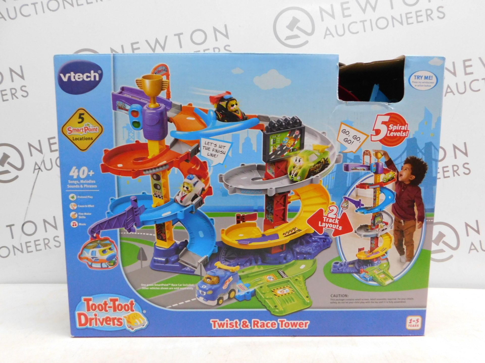 1 BOXED VTECH TOOT-TOOT TWIST & RACE TOWER SET RRP Â£49.99