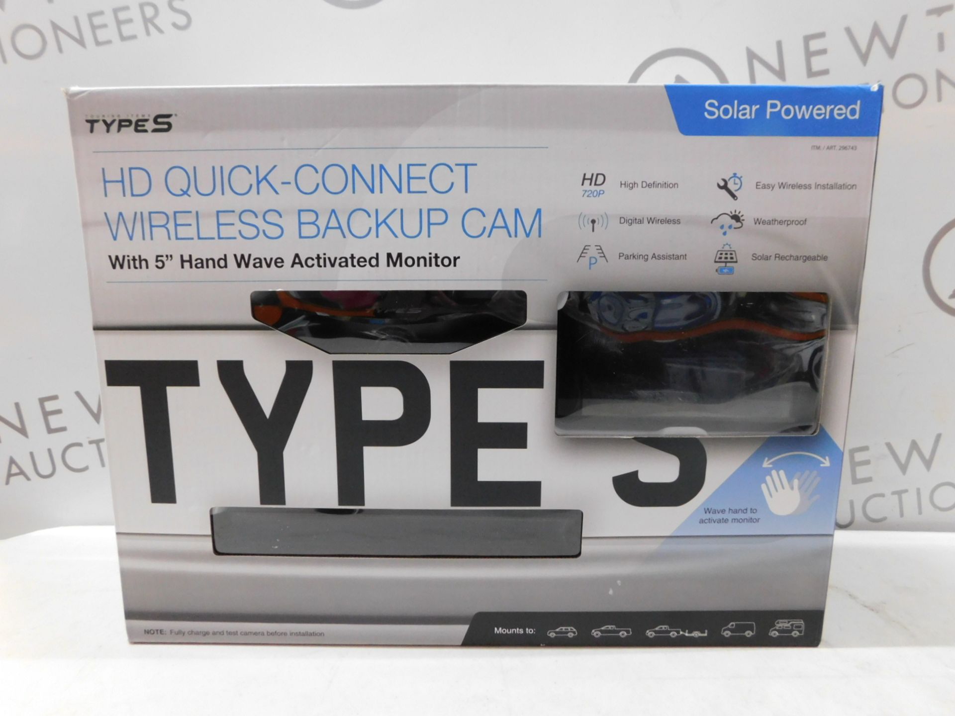 1 BOXED TYPE S HD QUICK-CONNECT WIRELESS BACKUP CAMERA RRP Â£139