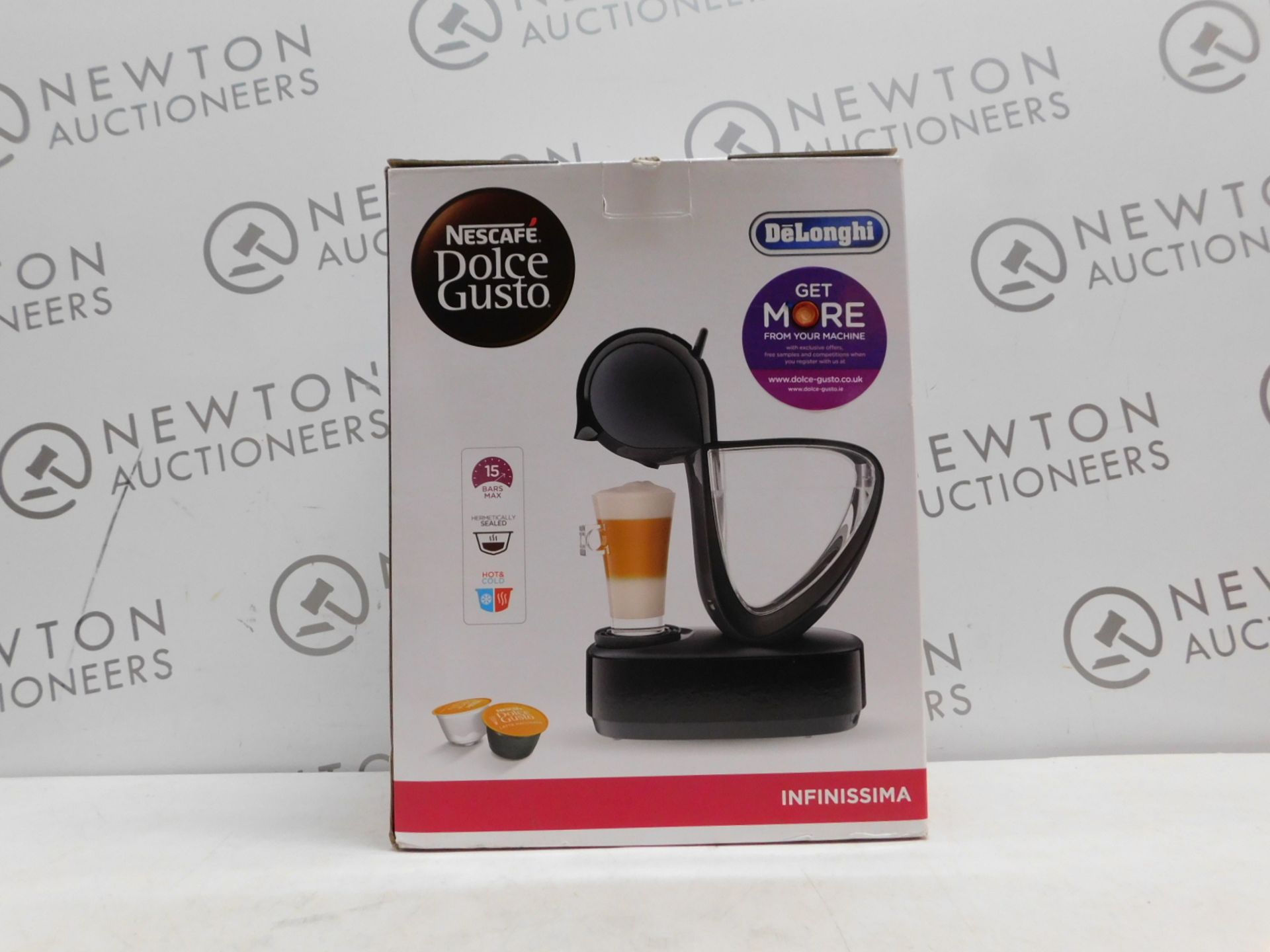 1 BOXED NESCAFE DOLCE GUSTO INFINISSIMA AUTOMATIC COFFEE POD MACHINE BY DELONGHI RRP Â£114.99 (