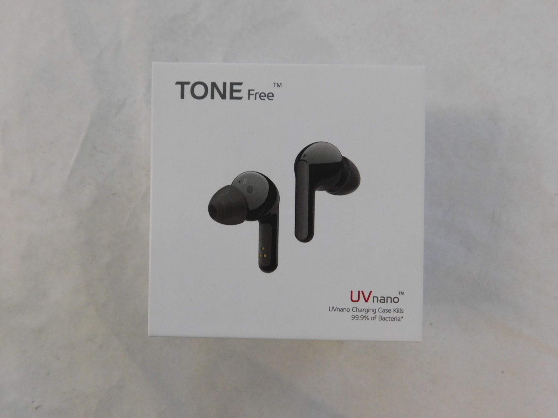 1 BOXED LG TONE FREE EARPHONES WITH MERIDIAN TECHNOLOGY MODEL HBS-FN6 RRP Â£119.99