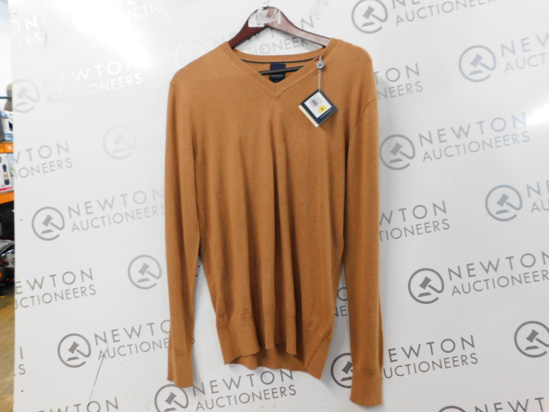 1 TAILORBYRD COLLECTION CREW NECK SWEATER IN CAMEL ORANGE SIZE S RRP Â£34.99