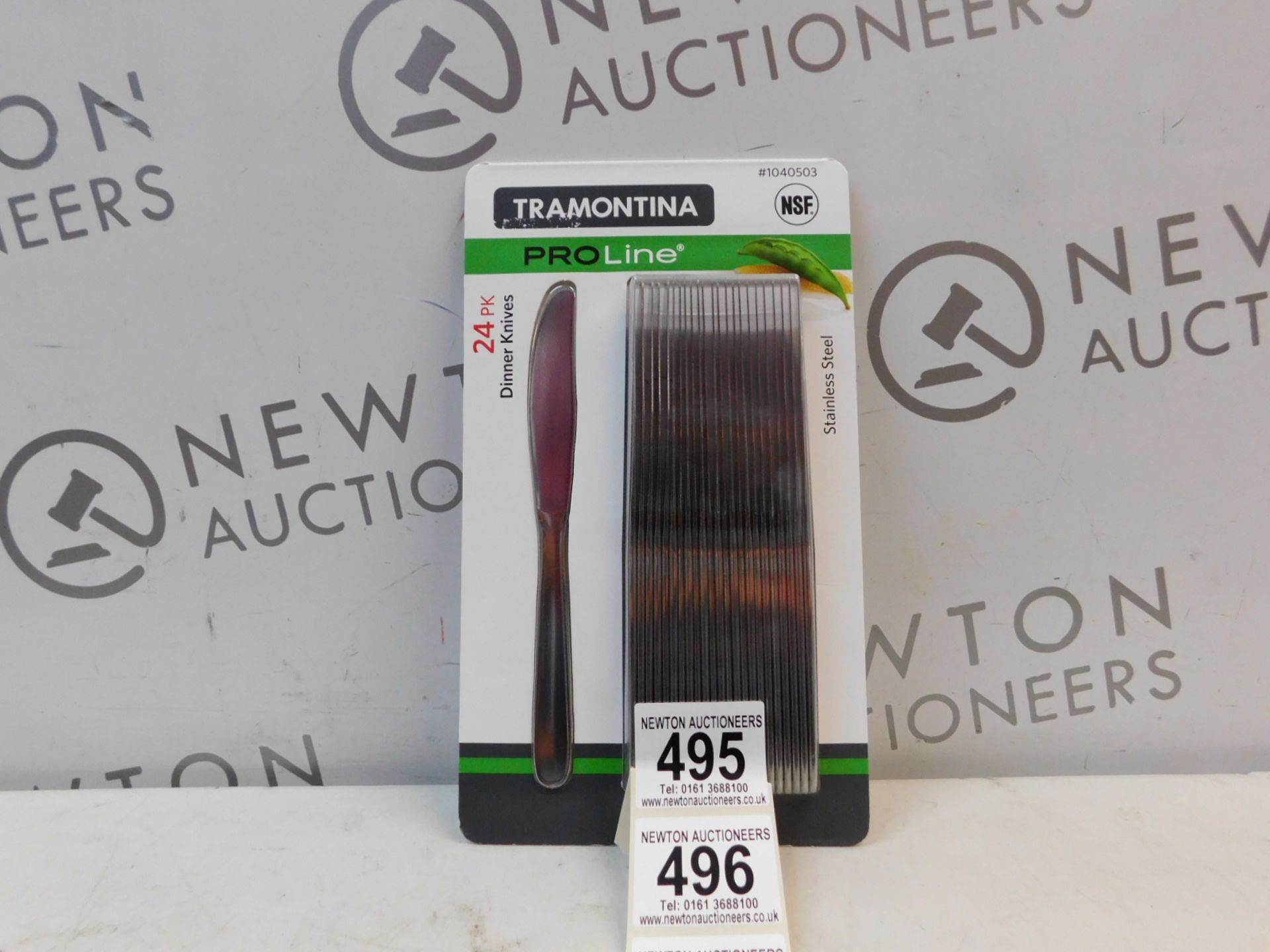 1 BRAND NEW PACK OF TRAMONTINA PROLINE 24PK STAINLESS STEEL DINNER KNIVES RRP Â£22.99