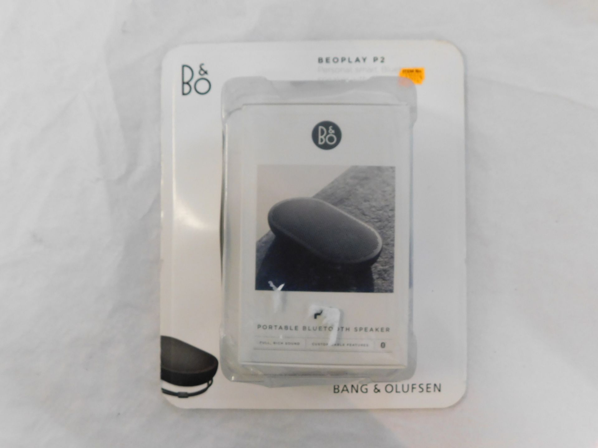 1 BOXED BANG AND OLUFSEN P2 PORTABLE BLUETOOTH SPEAKER RRP Â£149.99