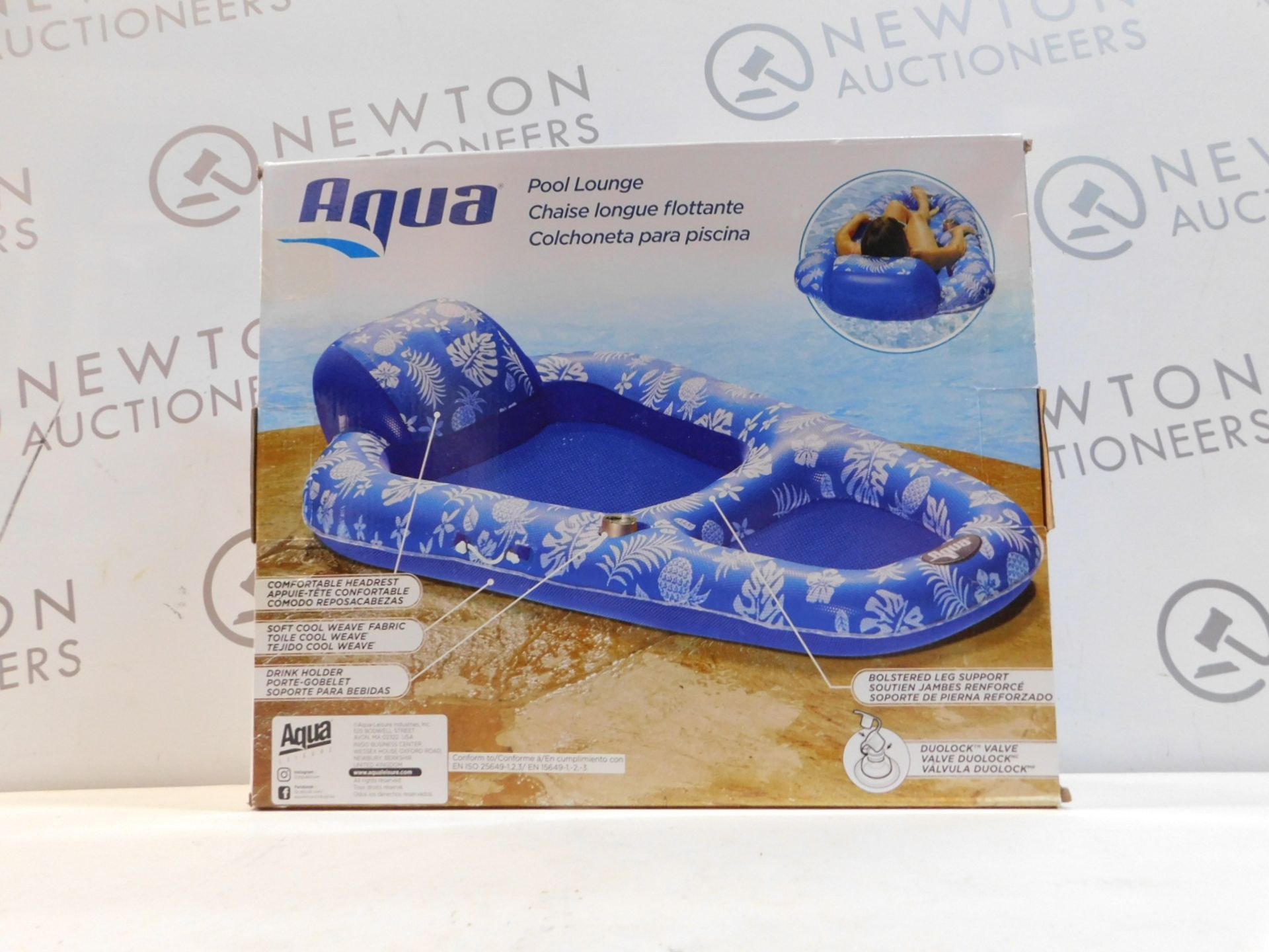 1 BRAND NEW BOXED AQUA POOL LOUNGE RRP Â£39.99