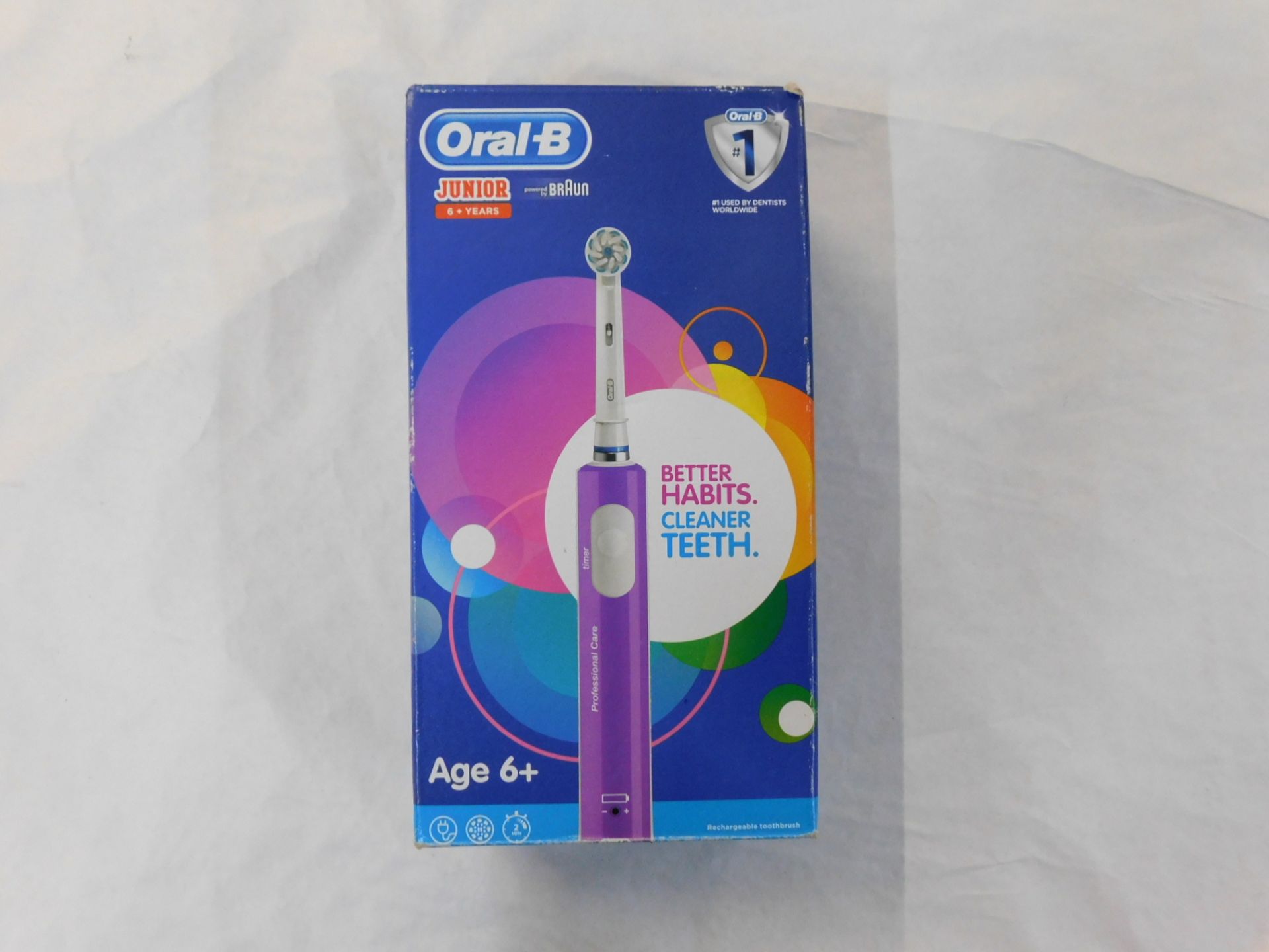 1 BOXED ORAL-B JUNIOR ELECTRIC TOOTHBRUSH RRP Â£39.99