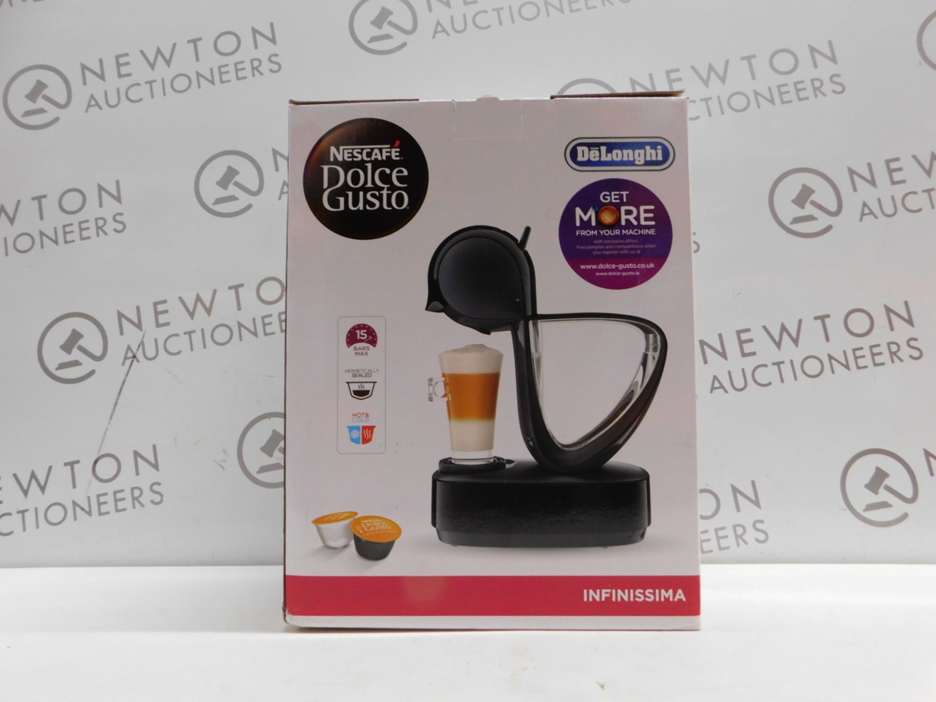 1 BOXED NESCAFE DOLCE GUSTO INFINISSIMA AUTOMATIC COFFEE POD MACHINE BY DELONGHI RRP Â£114.99