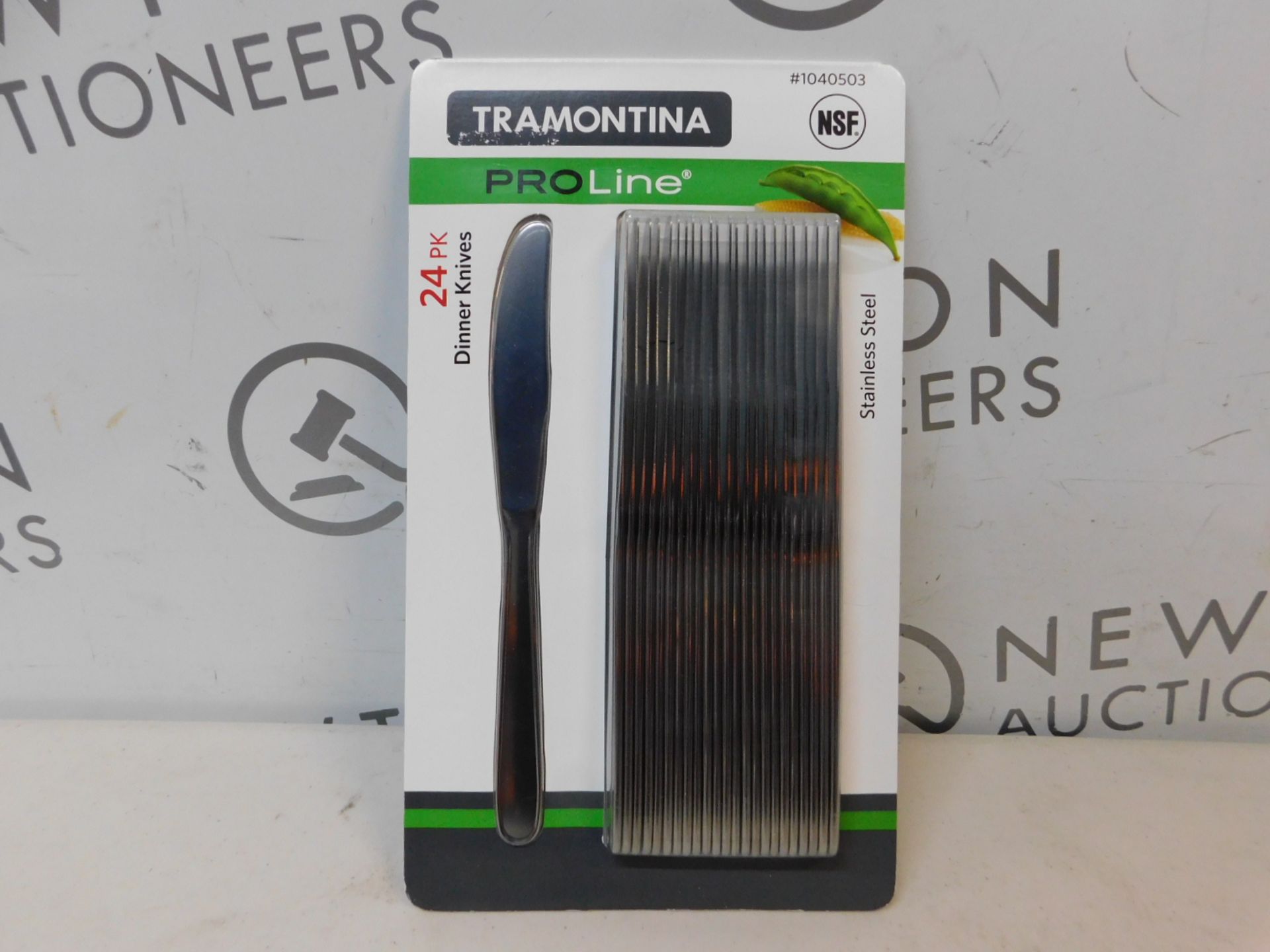 1 BRAND NEW PACK OF TRAMONTINA PROLINE 24PK STAINLESS STEEL DINNER KNIVES RRP Â£22.99