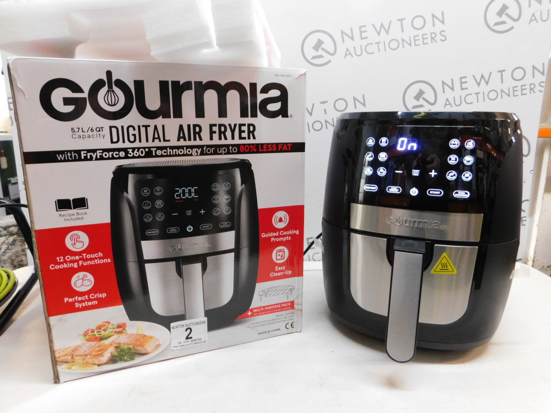 1 BOXED GOURMIA DIGITAL 6QT/5.7L DIGITAL AIR FRYER RRP Â£89.99 (LIKE NEW, POWERS ON)