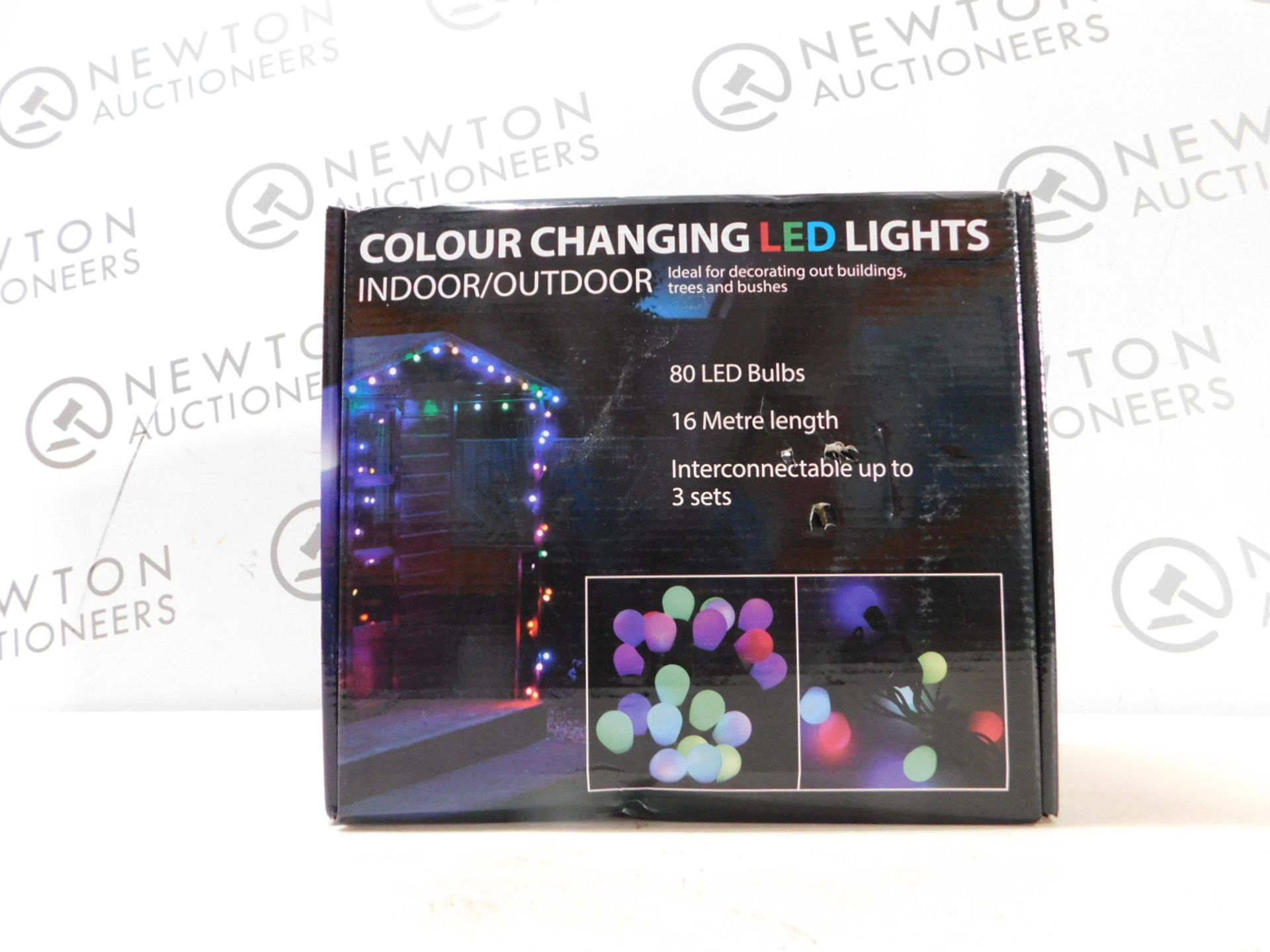 1 BOXED LIGHTS4YOU 16M (52FT) 80 LED COLOUR CHANGING OUTDOOR STRING LIGHTS RRP Â£49