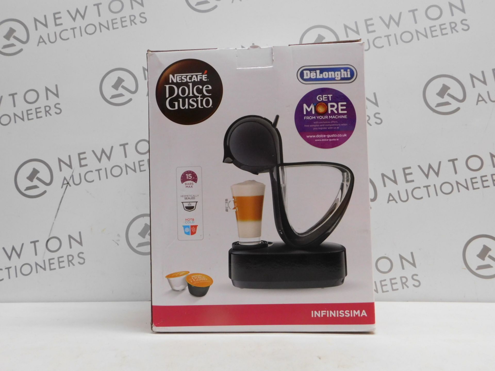 1 BOXED NESCAFE DOLCE GUSTO INFINISSIMA AUTOMATIC COFFEE POD MACHINE BY DELONGHI RRP Â£114.99 (