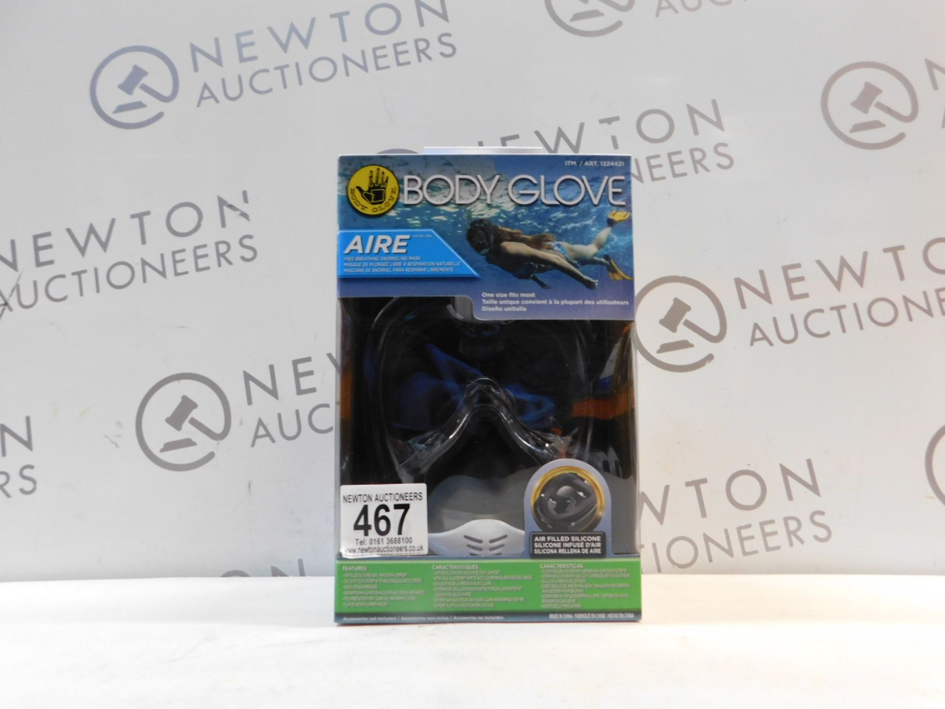 1 BRAND NEW BOXED BODY GLOVE AIRE SNORKELING MASK RRP Â£39.99