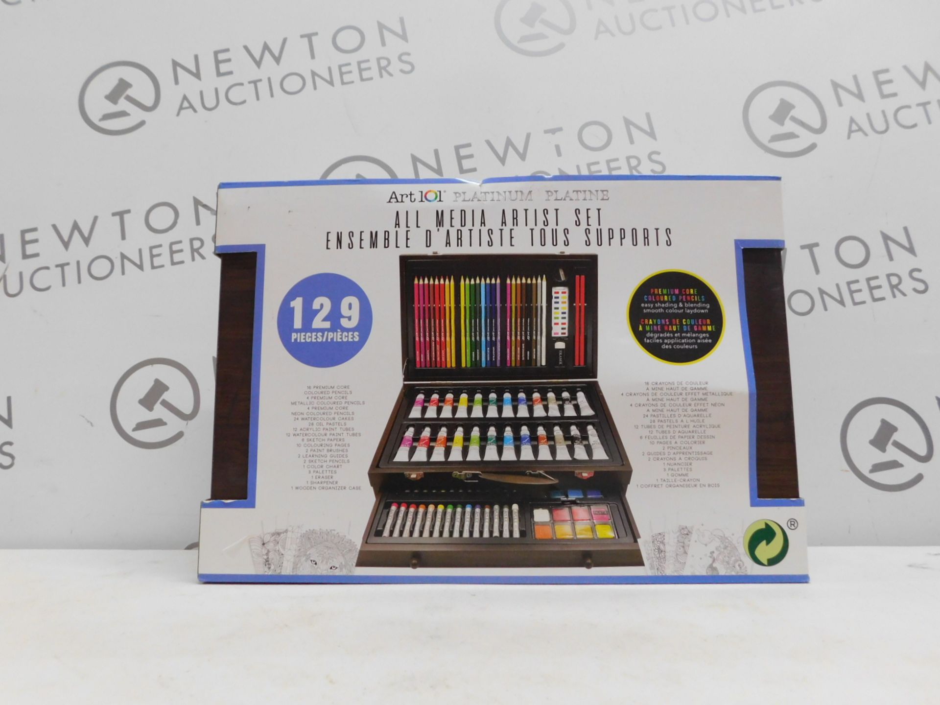 1 BOXED ART 101 ARTISTS SUITE 128PC (APPROX) PAINTING AND DRAWING SET RRP Â£79.99