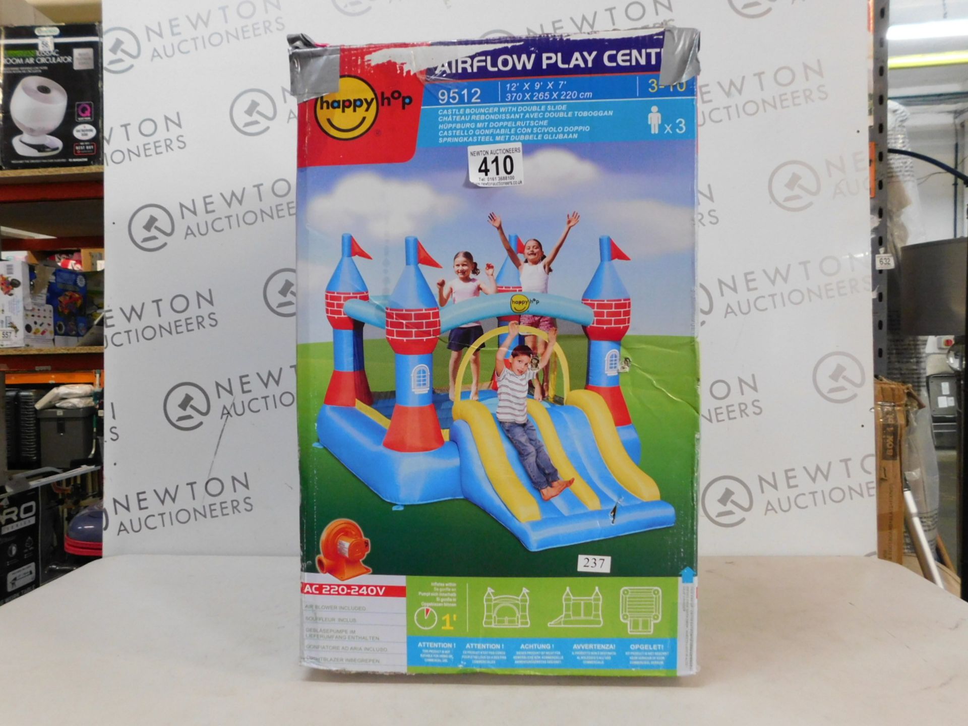 1 BOXED CASTLE BOUNCER WITH DOUBLE SLIDE RRP Â£499