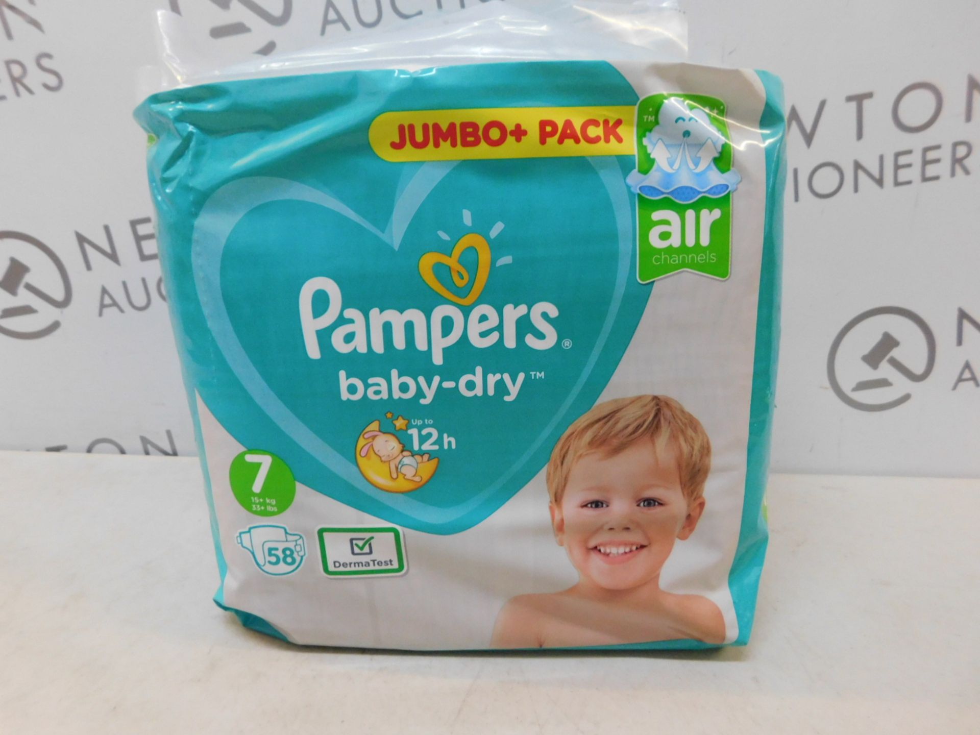 1 PACK OF PAMPERS BABY-DRY SIZE 7 58 NAPPY PANTS RRP Â£19.99