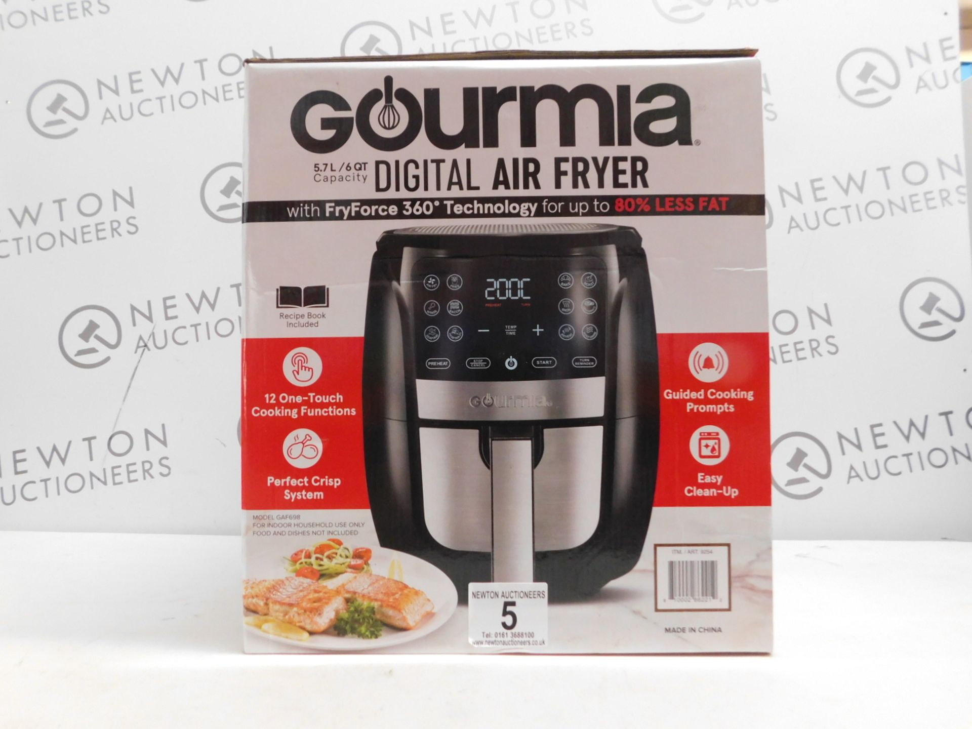 1 BOXED GOURMIA DIGITAL AIR FRYER 5.7L RRP Â£89.99