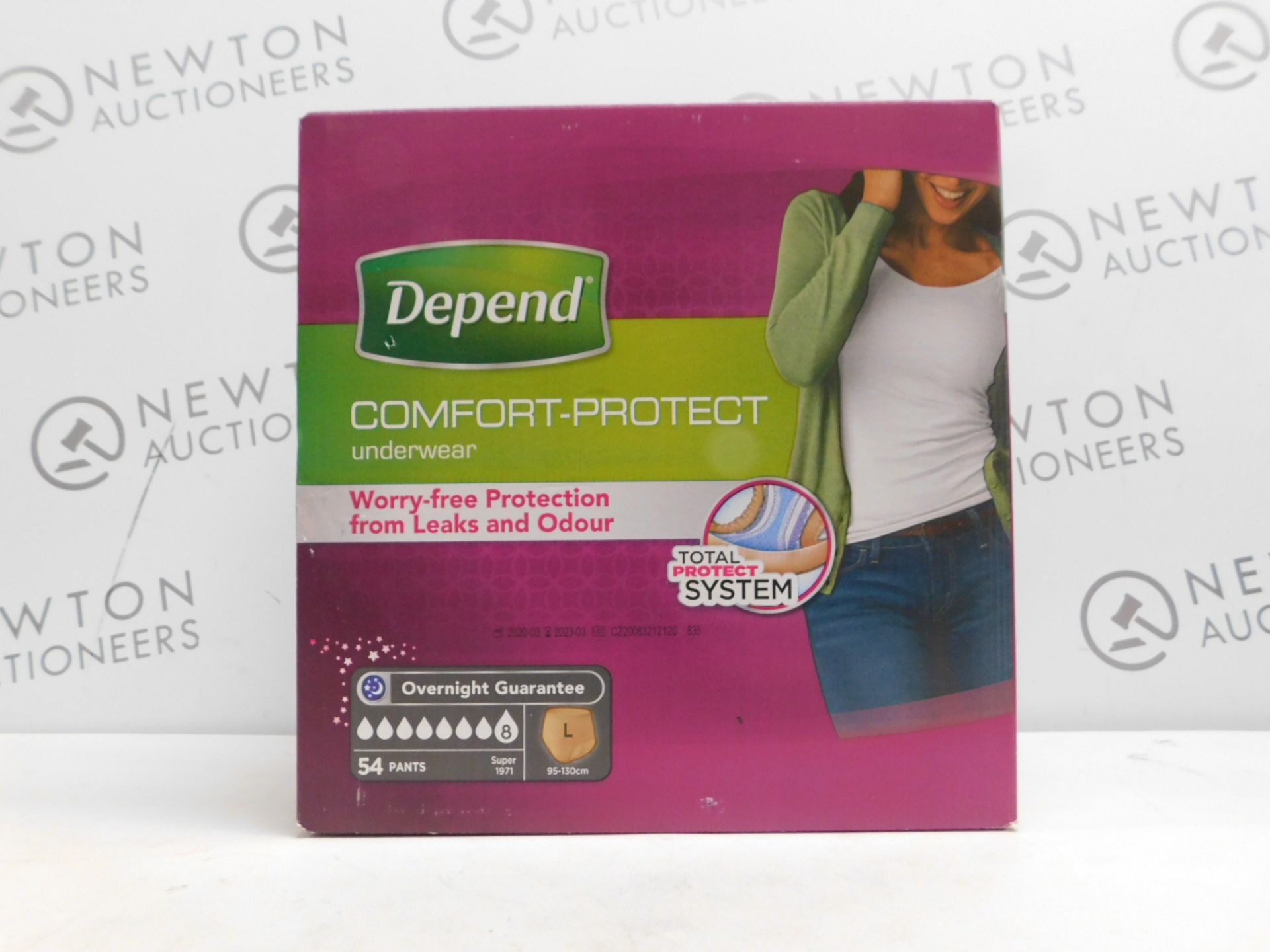 1 BOXED 60 (APPROX) DEPEND UNDERWEAR DRY 8 FOR WOMEN SIZE S/M RRPÂ£44.99