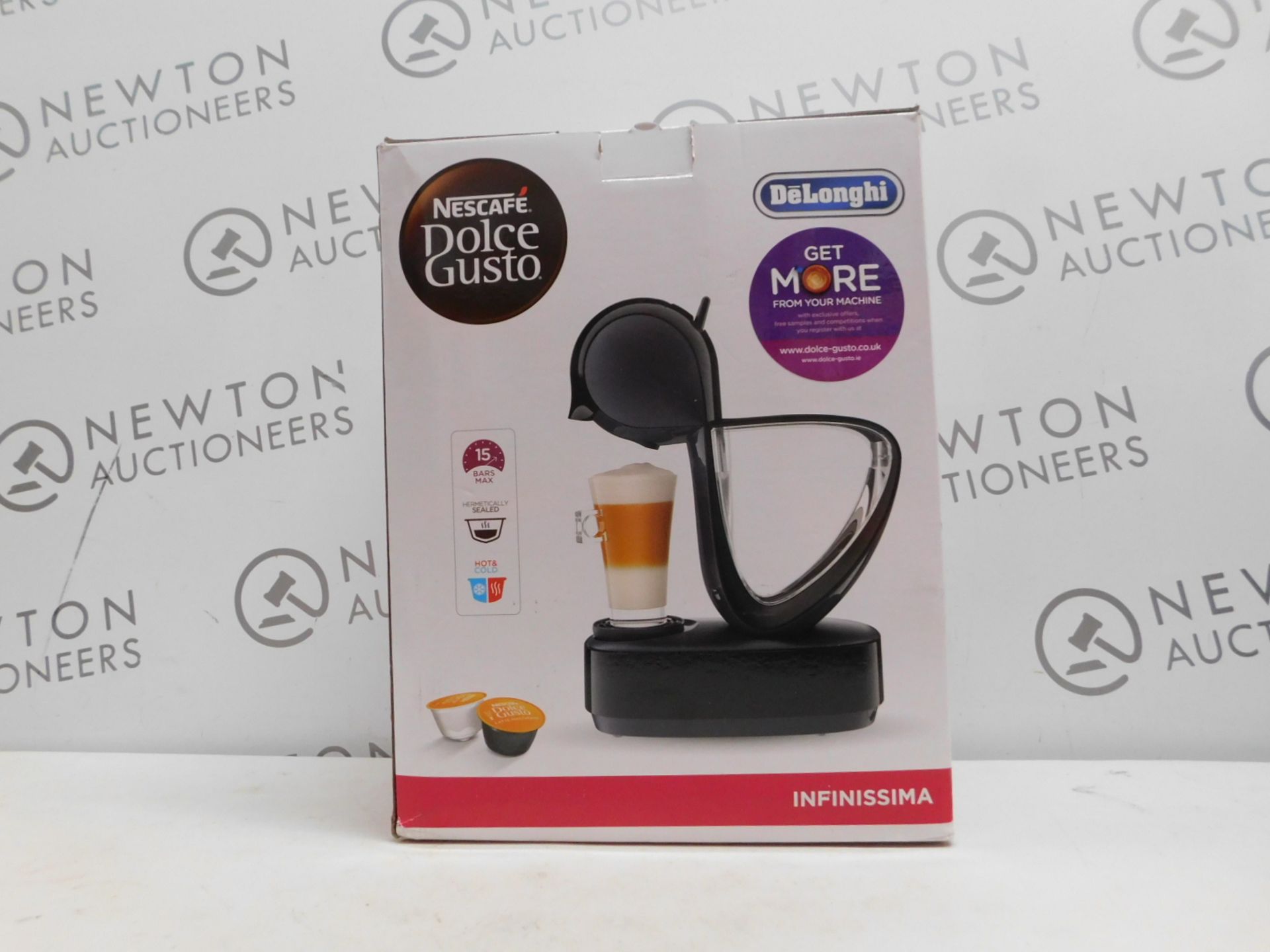 1 BOXED NESCAFE DOLCE GUSTO INFINISSIMA AUTOMATIC COFFEE POD MACHINE BY DELONGHI RRP Â£114.99 (