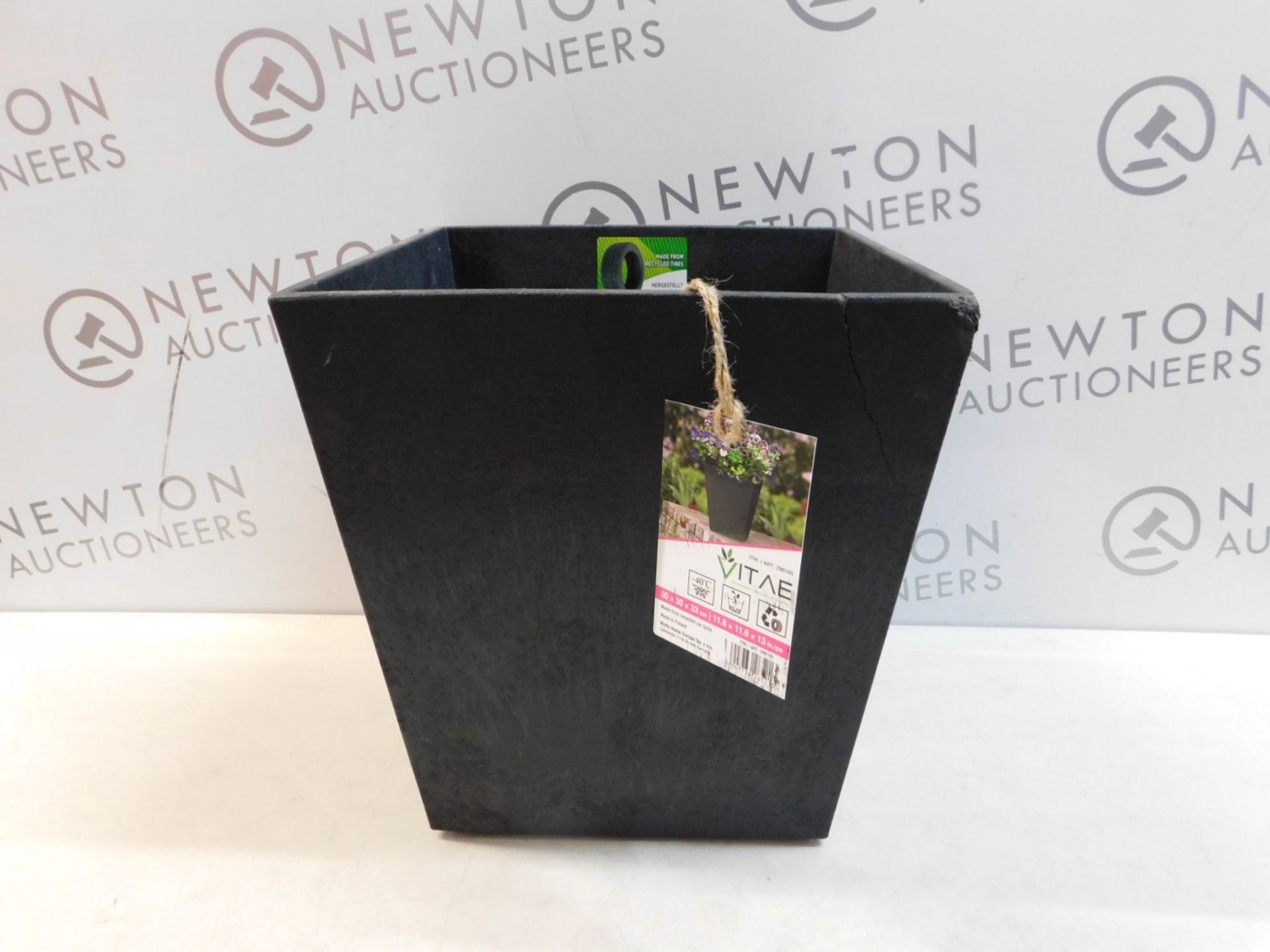 1 VITAE SONATA SLATE EFFECT PLANTER MADE FROM RECYCLED MATERIAL RRP Â£19.99 (MAY HAVE CRACKS)