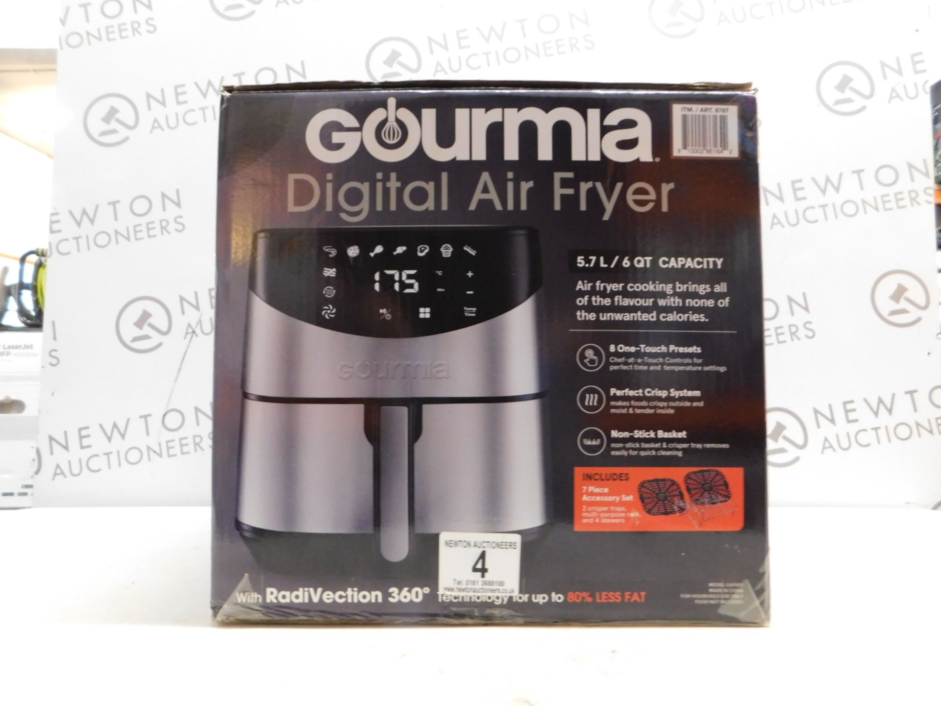 1 BOXED GOURMIA DIGITAL AIR FRYER 5.7L RRP Â£89.99