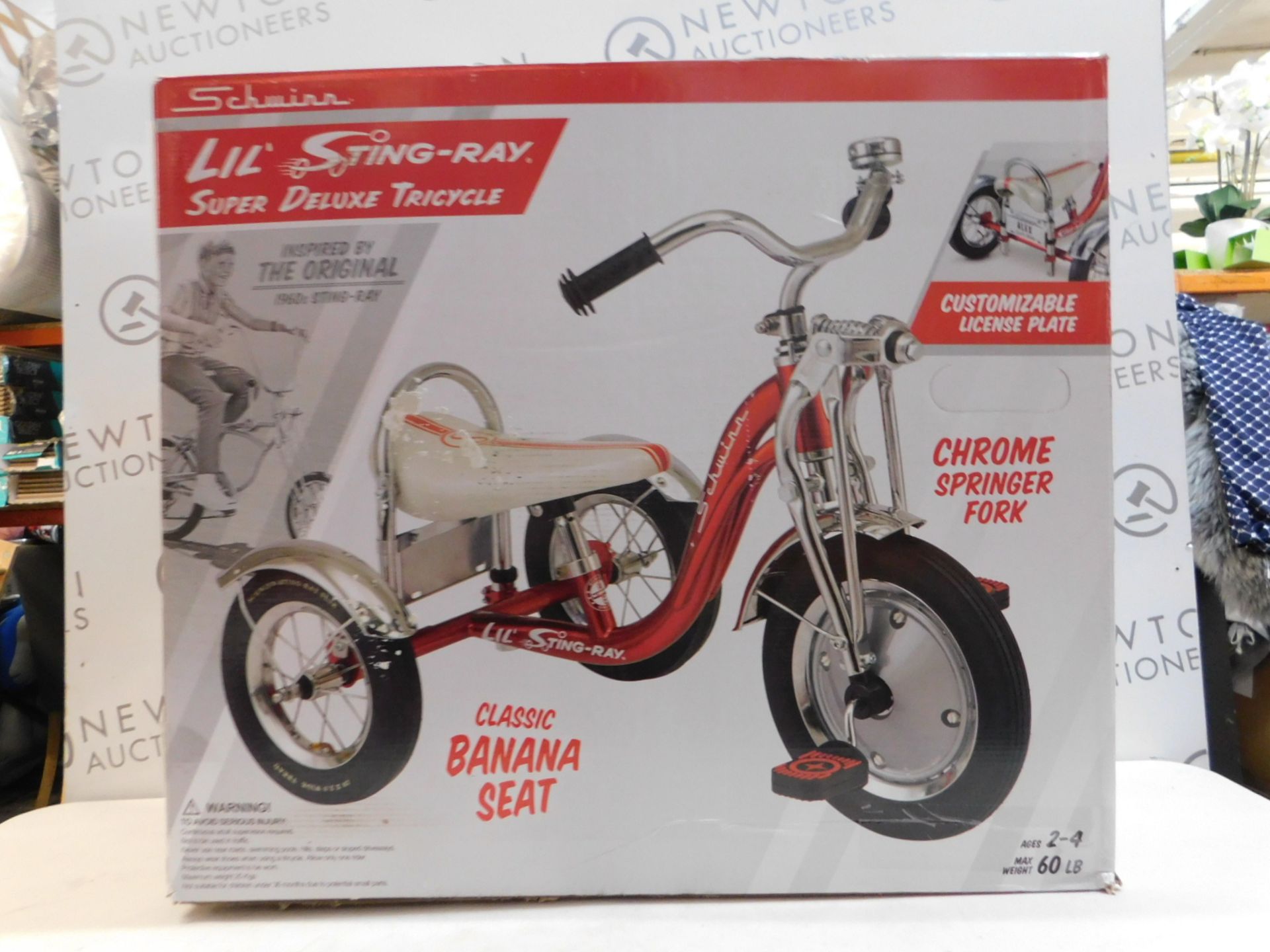 1 BOXED SCHWINN LIL STING-RAY SUPER DELUXE TRICYCLE RRP Â£119.99