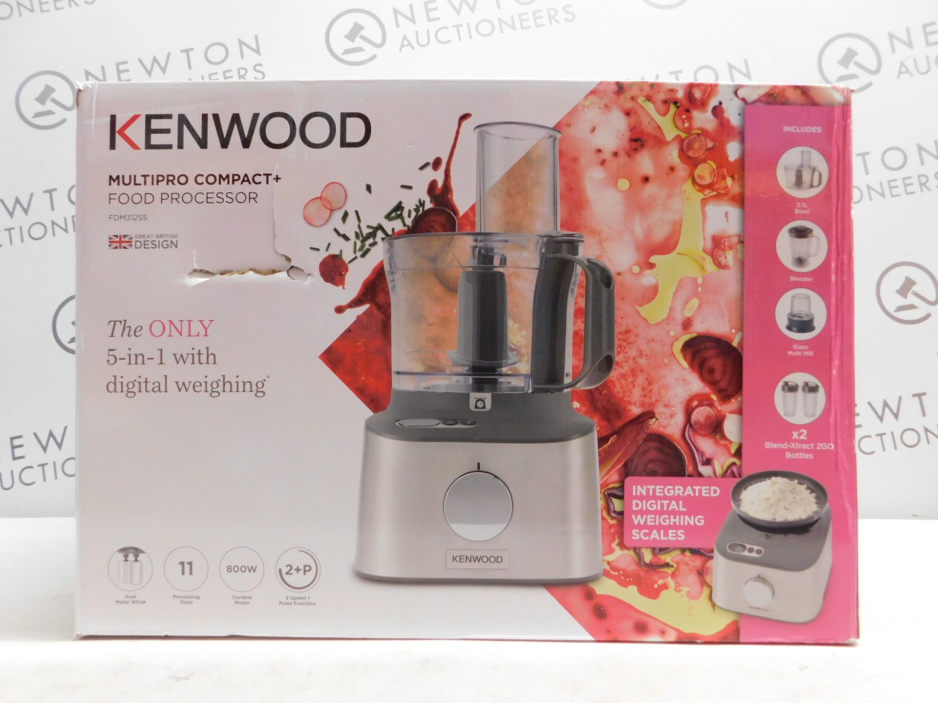 1 BOXED KENWOOD FDM312SS MULTIPRO COMPACT+ FOOD PROCESSOR WITH ACCESSORIES Â£179.99