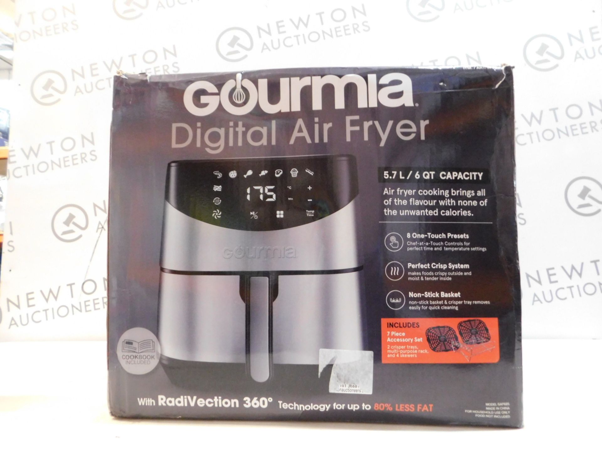 1 BOXED GOURMIA DIGITAL AIR FRYER 5.7L RRP Â£89.99