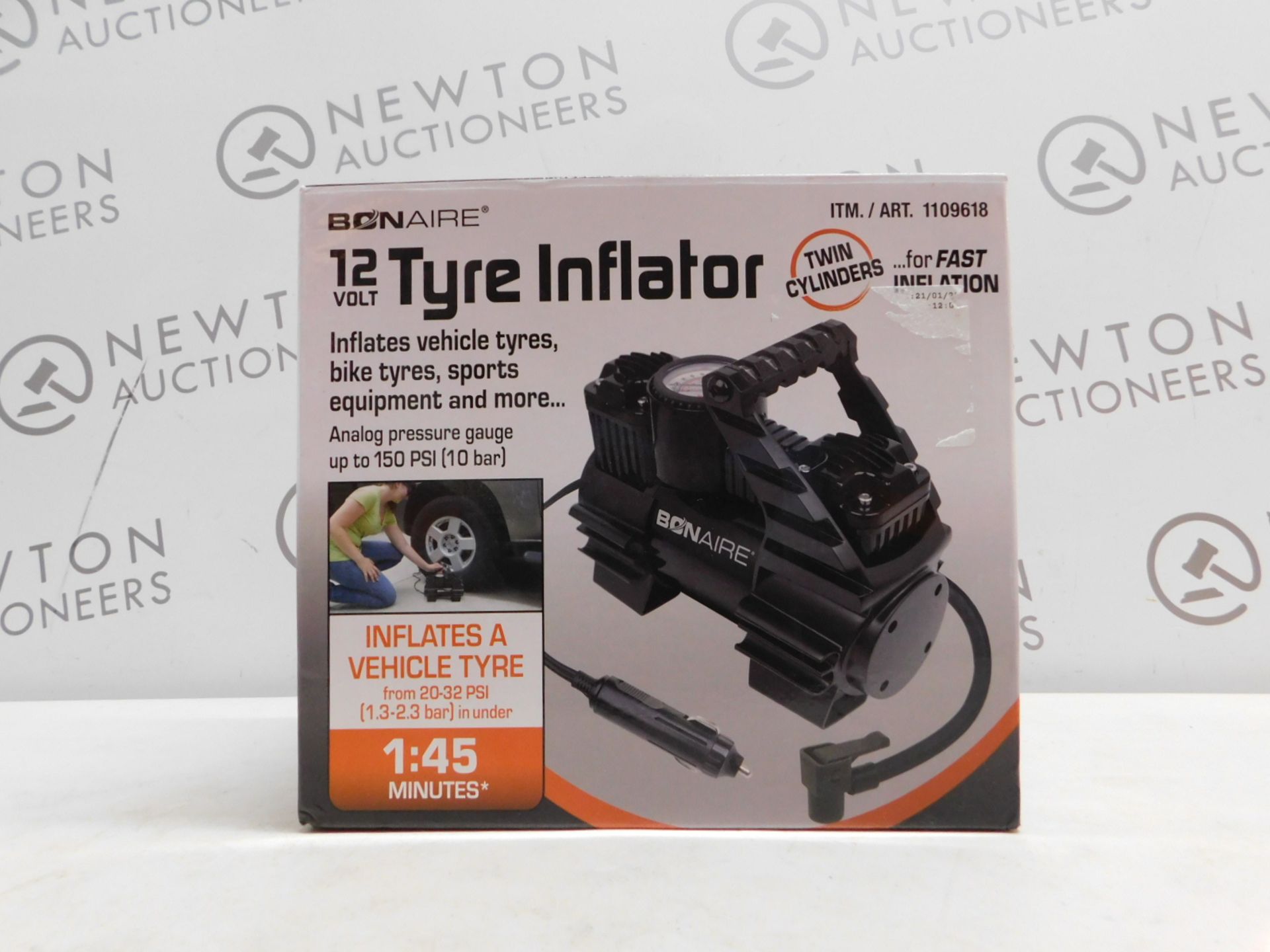 1 BOXED BONAIRE TC12CUK 12 VOLT INFLATOR RRP Â£49.99