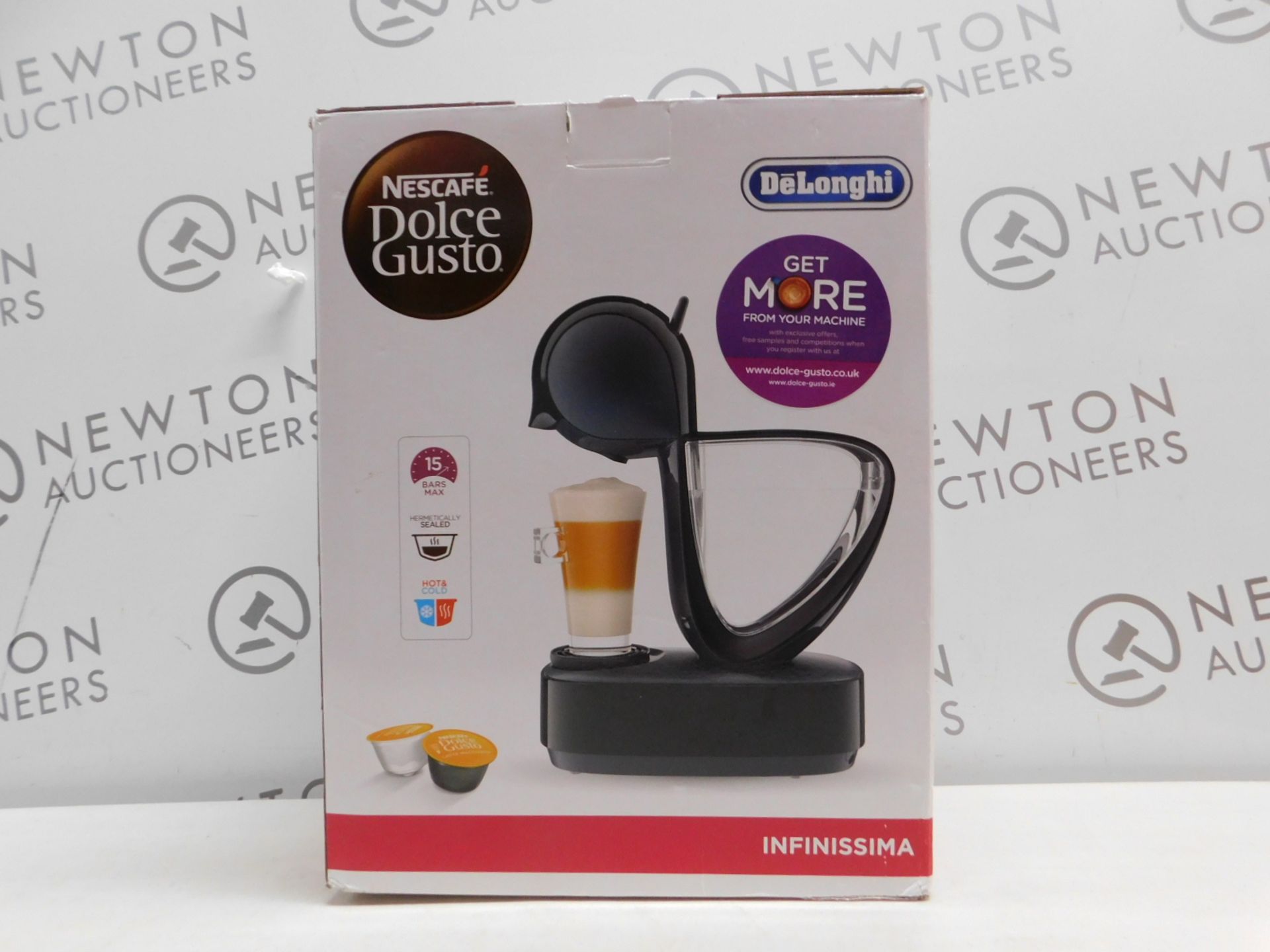1 BOXED NESCAFE DOLCE GUSTO INFINISSIMA AUTOMATIC COFFEE POD MACHINE BY DELONGHI RRP Â£114.99