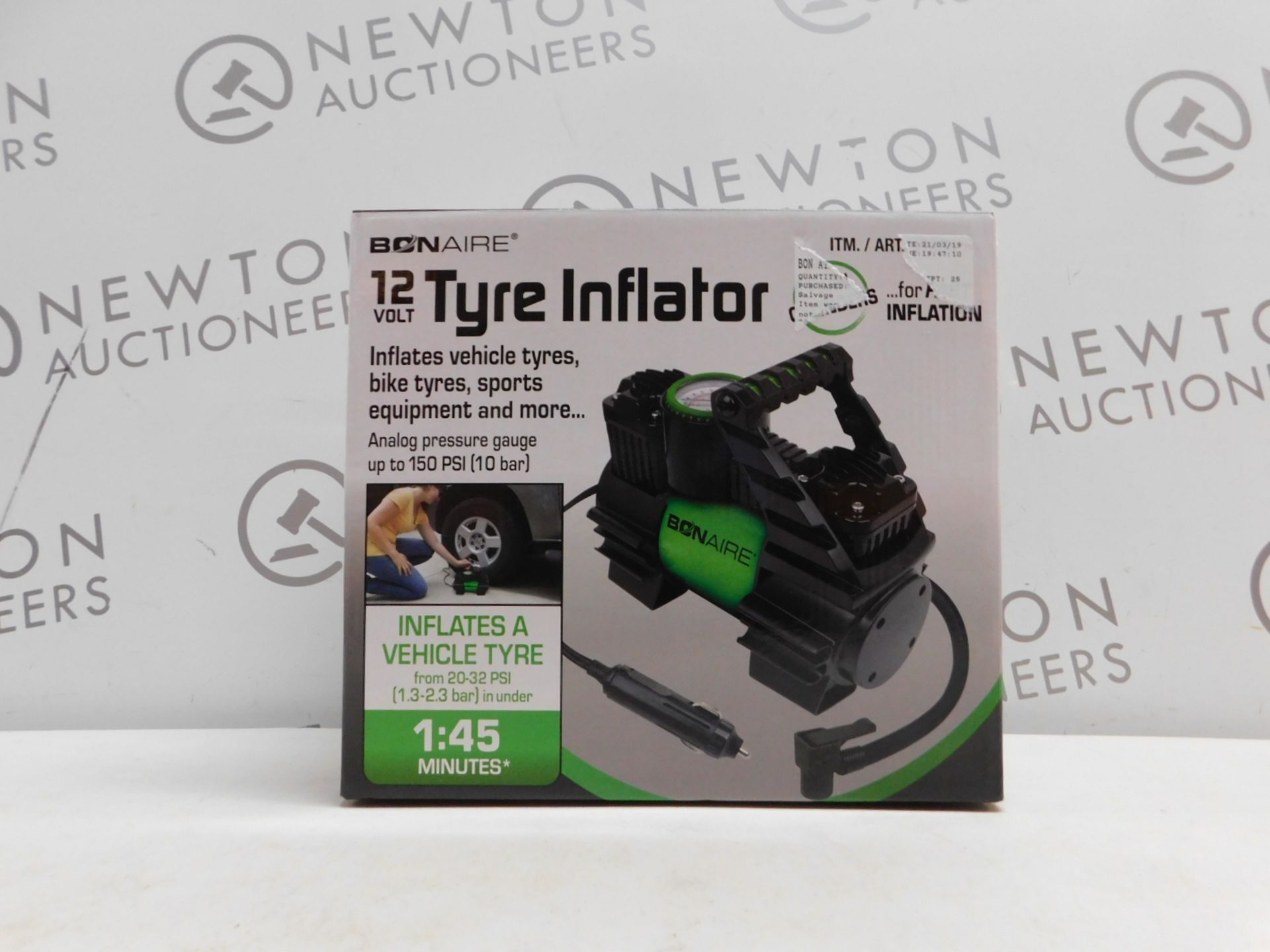 1 BOXED BONAIRE TC12CUK 12 VOLT INFLATOR RRP Â£49.99