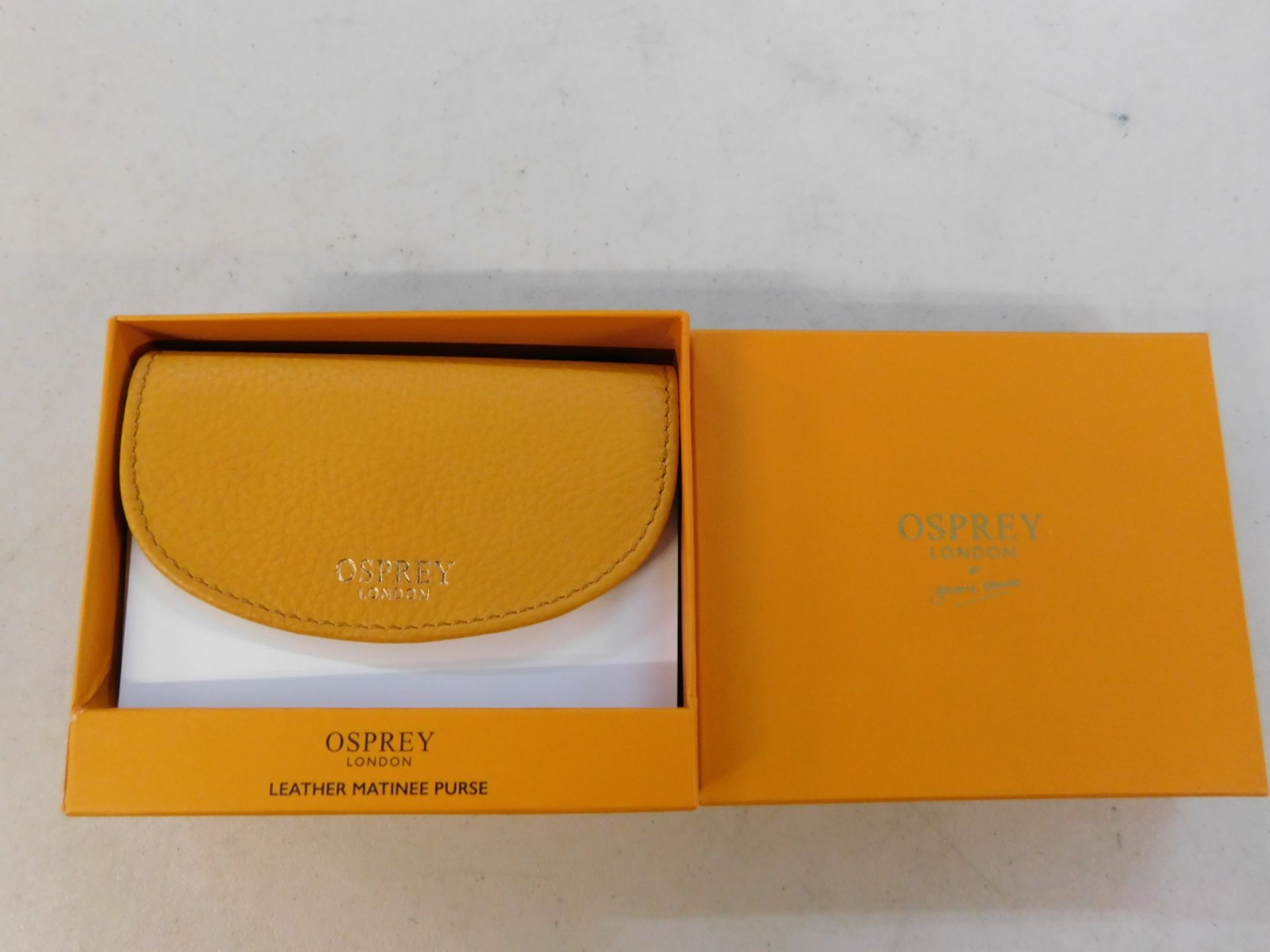 1 BOXED OSPREY MENS LEATHER MATINEE PURSE RRP Â£34.99