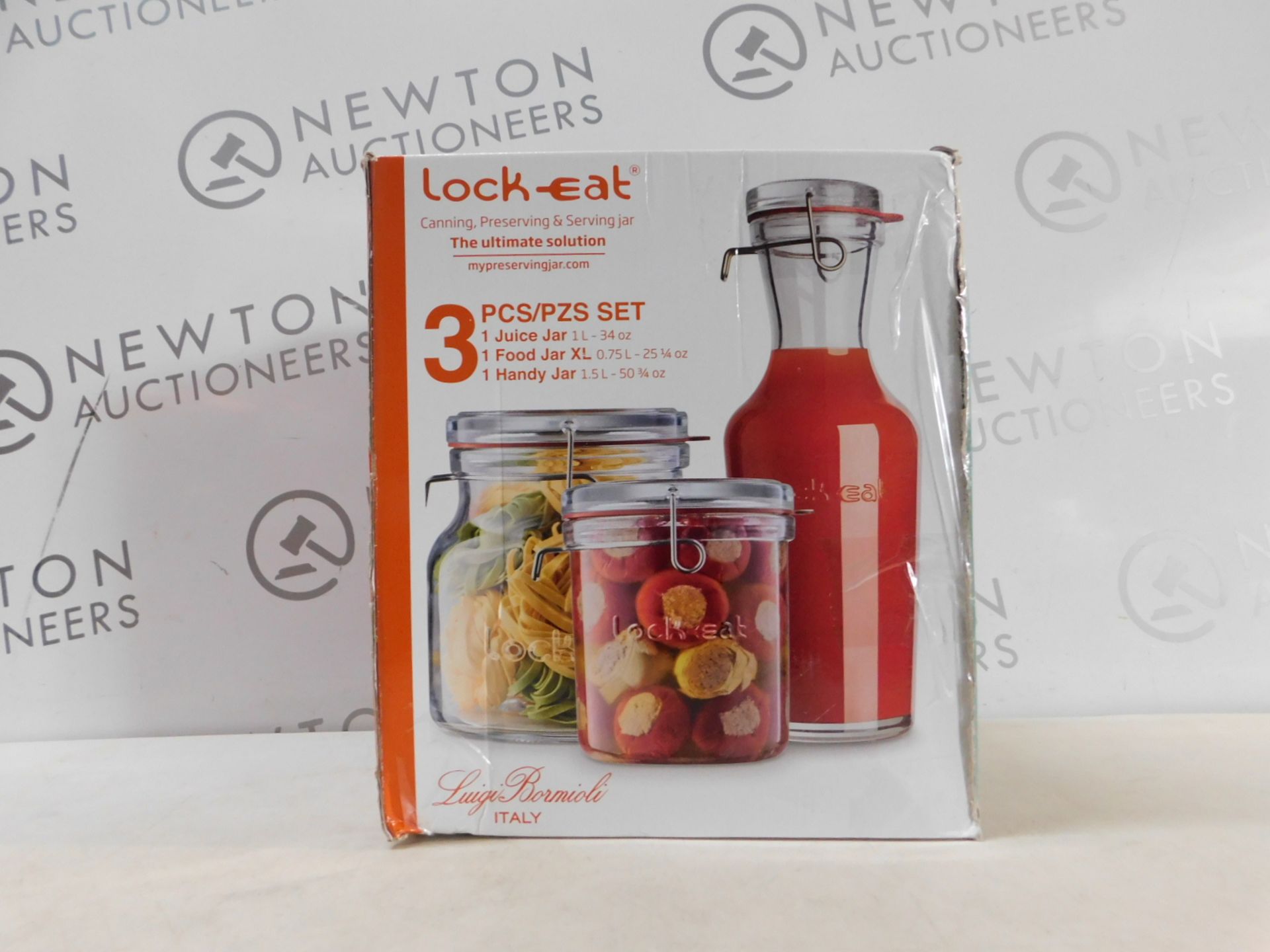 1 BOXED LOCK-EAT CANNING, PRESERVING, SERVING & STORING GLASS JARS RRP Â£29