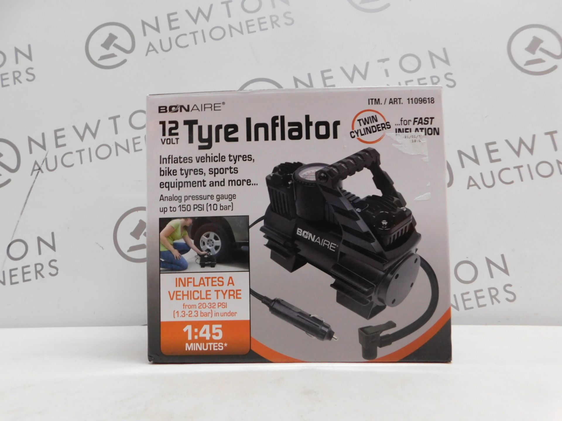 1 BOXED BONAIRE TC12CUK 12 VOLT INFLATOR RRP Â£49.99