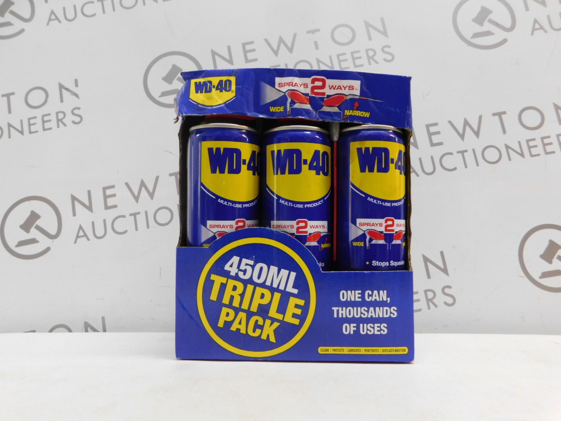 1 BOXED WD-40 MULTI-PURPOSE LUBRICANT SPRAY SMART STRAW 450ML TRIPLE PACK RRP Â£29