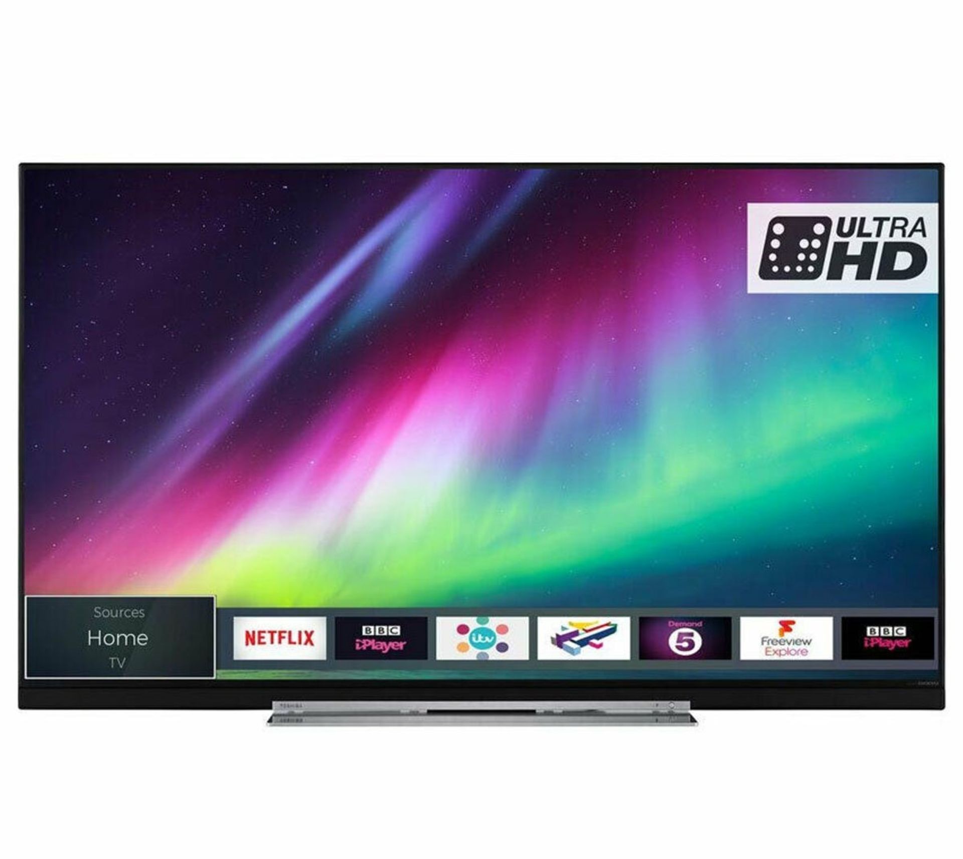 1 TOSHIBA 49" 49U7863DBC 4K ULTRA HD LED SMART TV WITH STAND AND REMOTE RRP Â£599 (WORKING, BUT NO