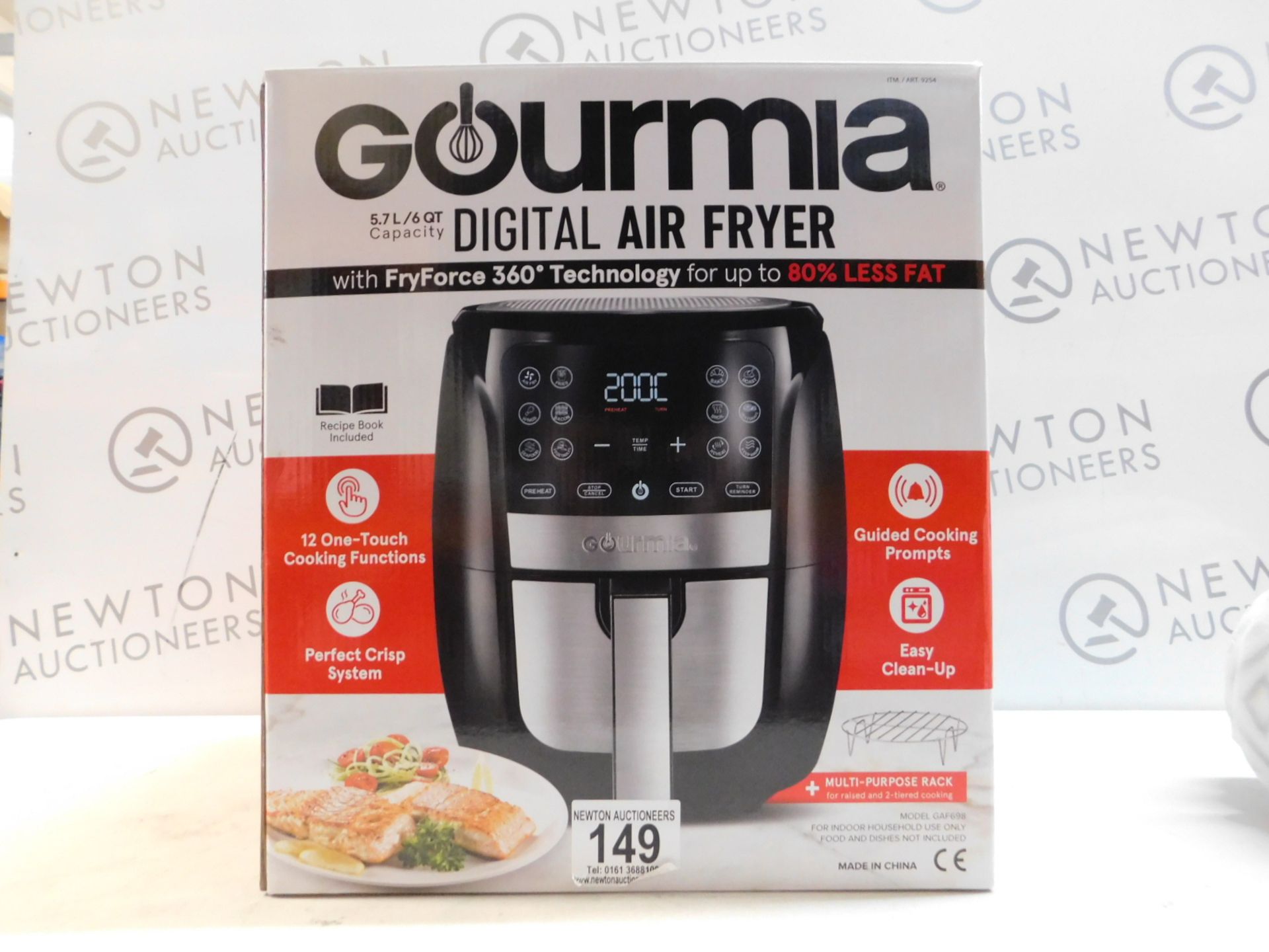 1 BOXED GOURMIA 5.7L DIGITAL AIR FRYER RRP Â£89.99