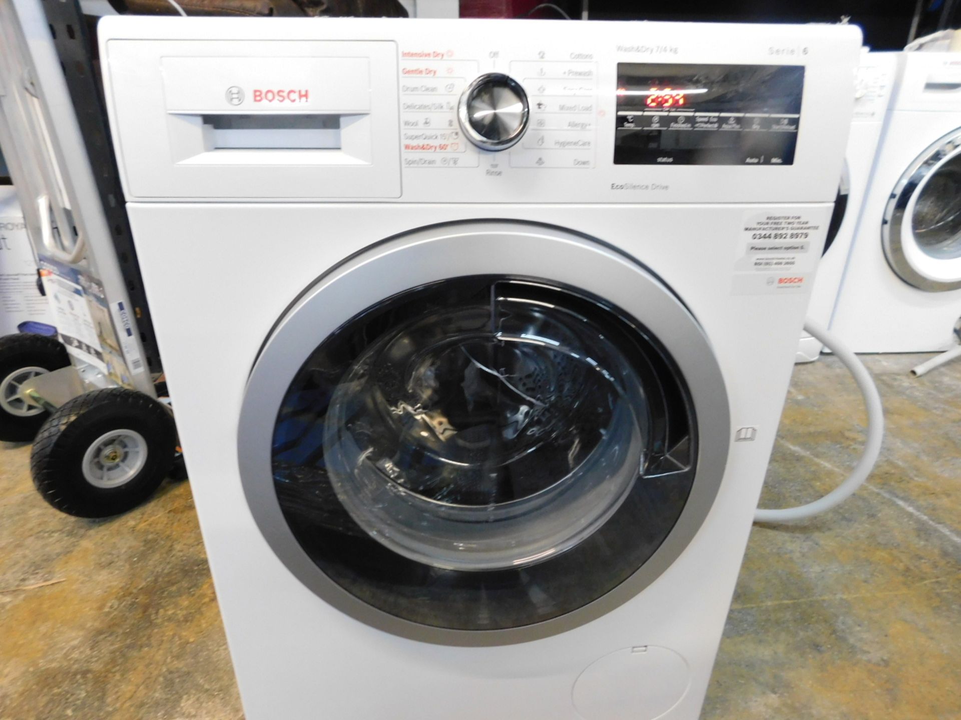 1 BOSCH SERIE 6 WVG30462GB 7 KG WASHER DRYER RRP Â£799 (POWERS ON)