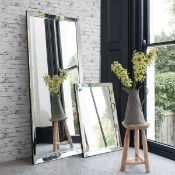 1 BOXED GALLERY LUNA LEANER MIRROR 178CM X 76CM RRP Â£229.99 (SIDE BEZEL CRACKED, GENERIC IMAGE