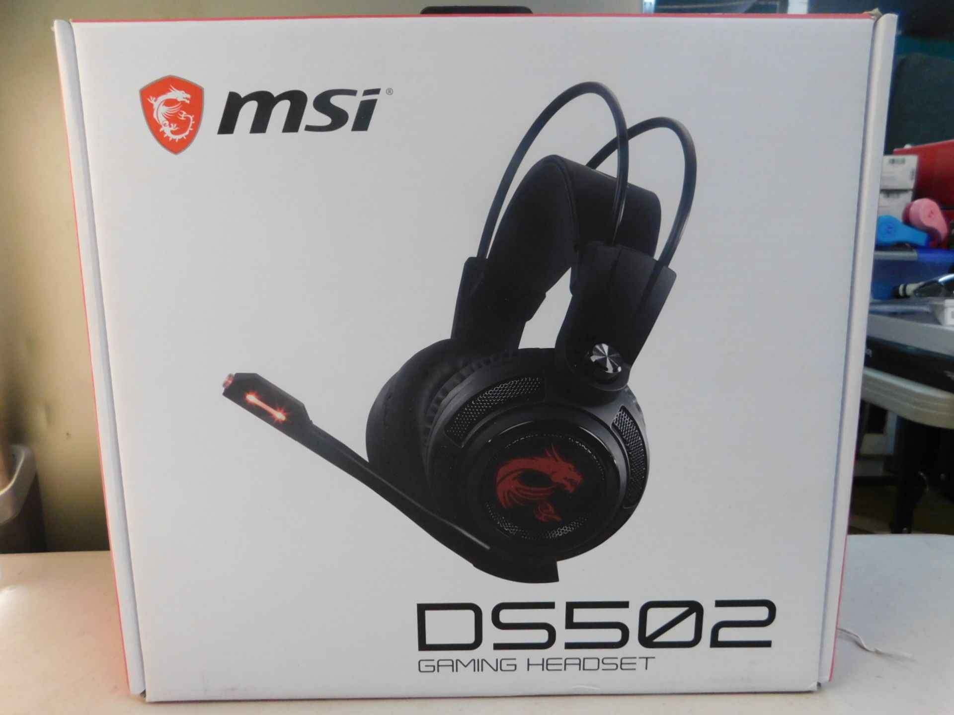 1 BOXED MSI DS502 TRUE GAMING HEADSET RRP Â£64.99